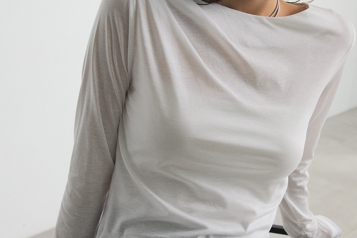 Drape Layered Tops 生地寄り