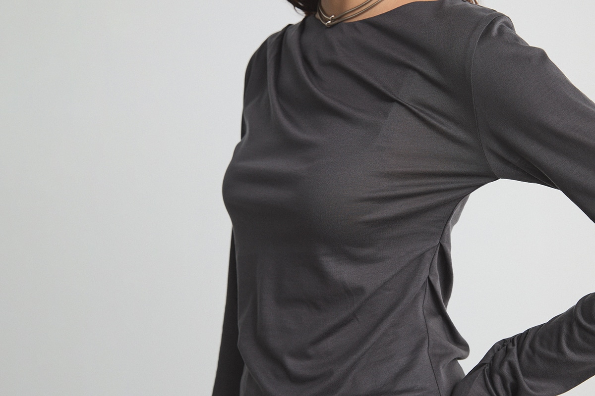 Drape Layered Tops ギャザー