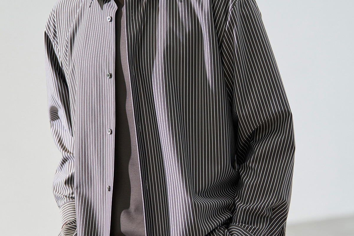 B.GRY×WHストライプの線のエッジ