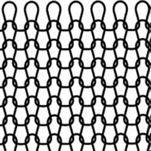 46Gニット（編物）の編み目クローズアップ