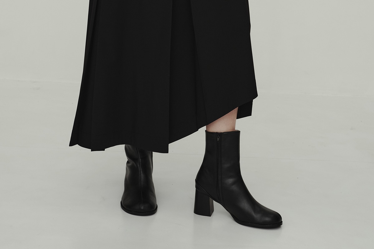 Round Toe Boots｜ラウンドトゥ ショートブーツ（合成皮革）