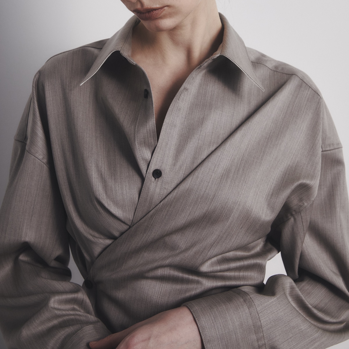 Cashe-coeur 2way Shape Shirt Wool