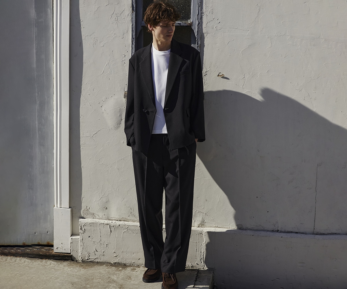 GRツイル エバークリース ストレートスラックス