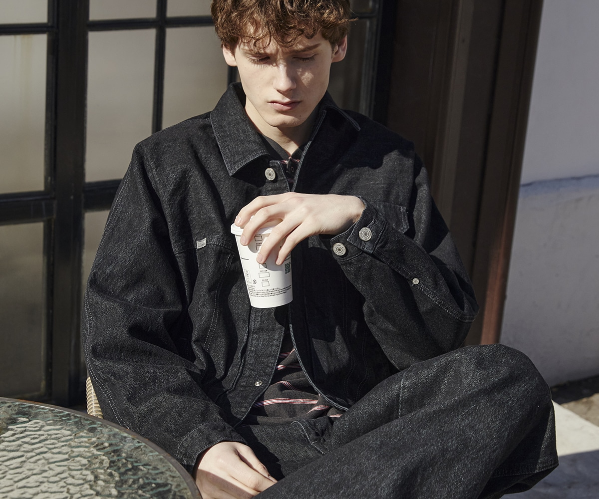 SHIOTA BASIC ベルテッドデニム メイン画像