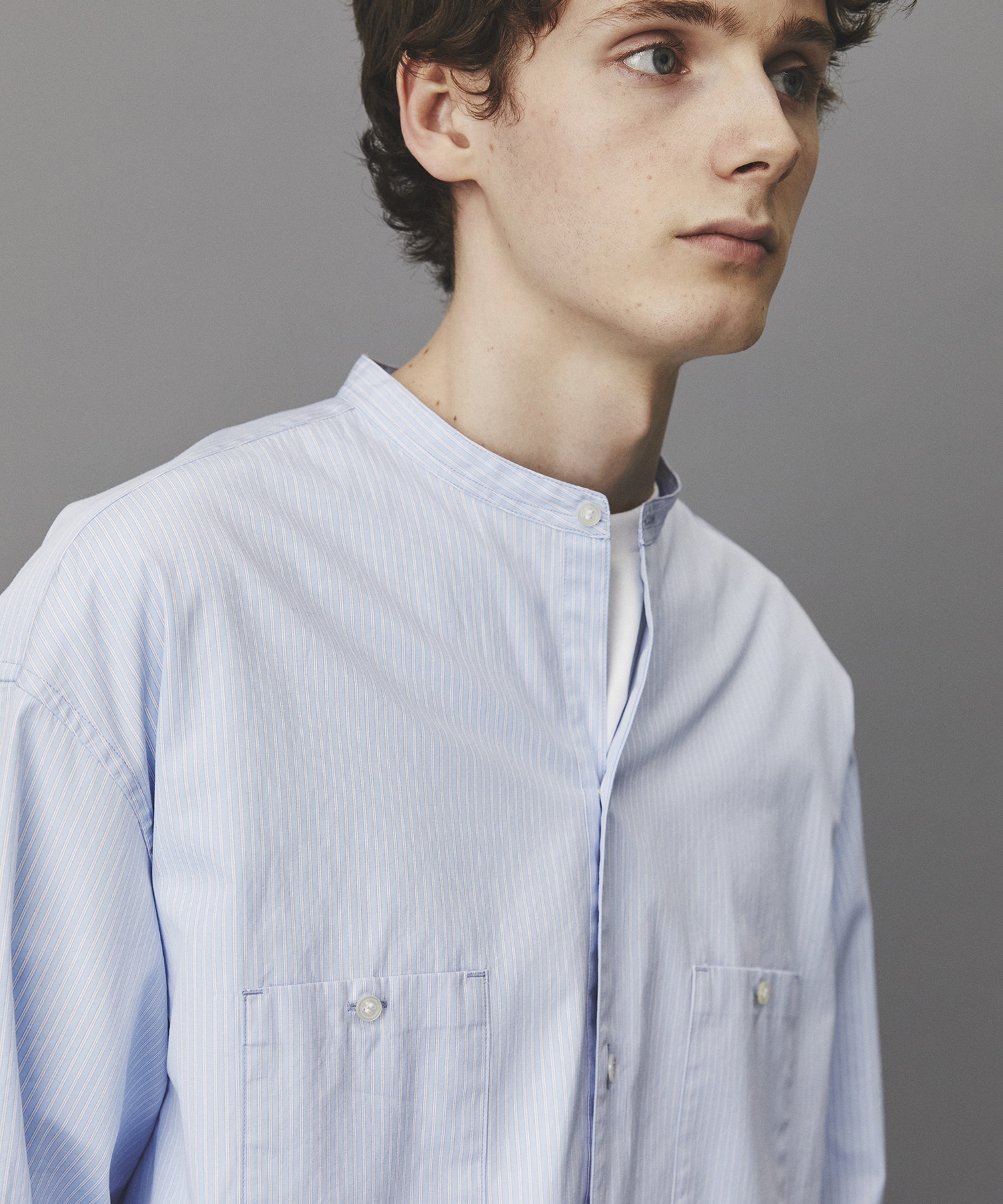 Suvin Giza Band Skipper Shirts