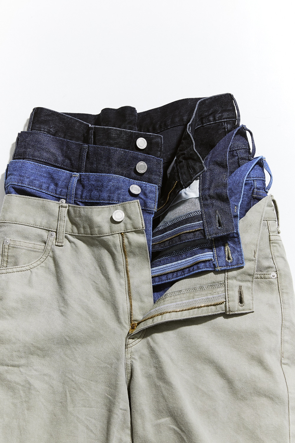 PUBLIC TOKYO denim color lineup