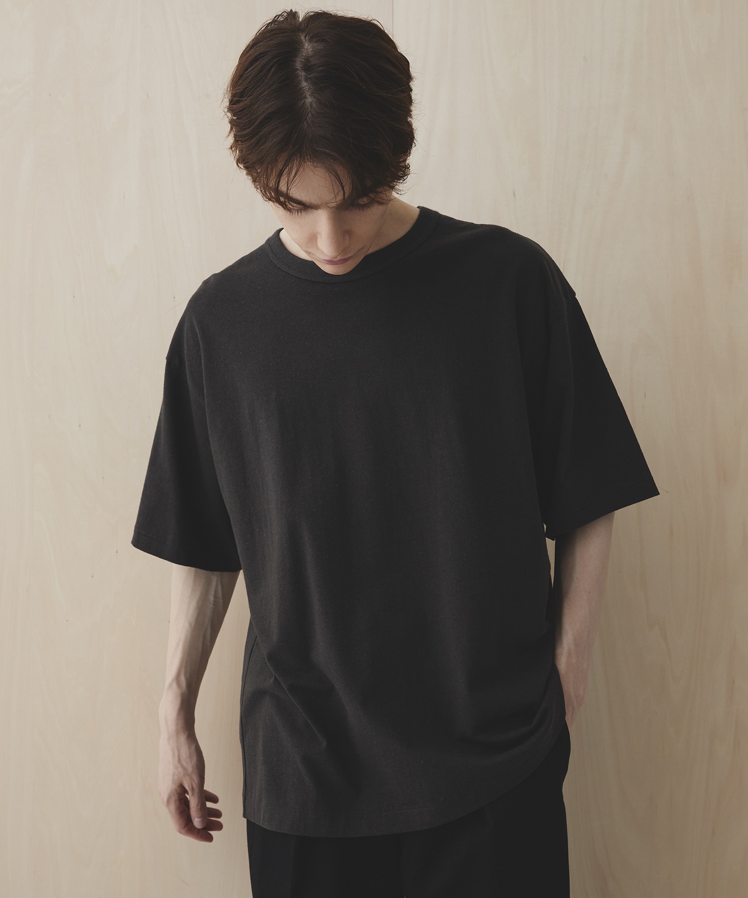 ウールT DARK GREY