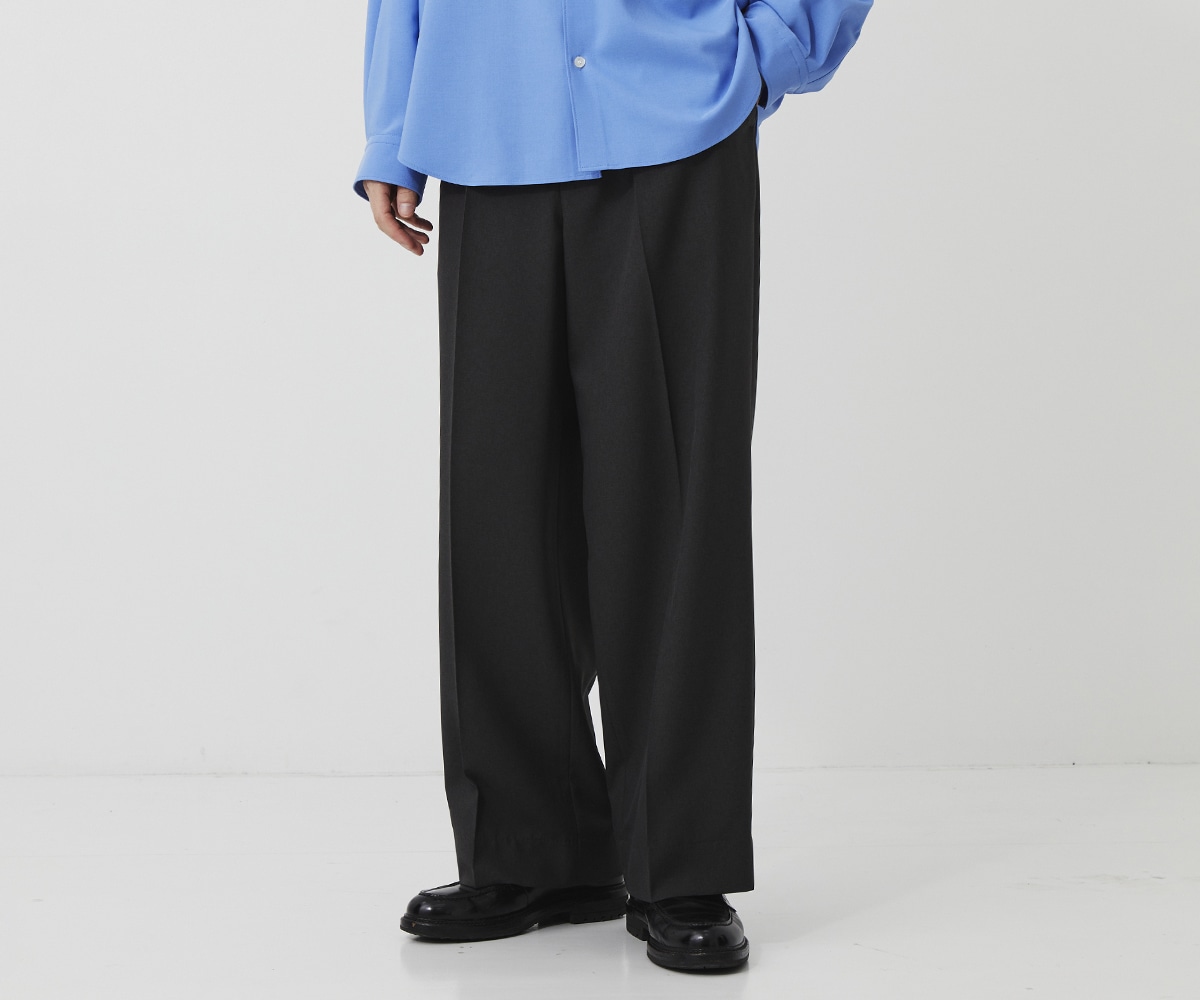 SEA WOOL STRAIGHT SLACKS detail
