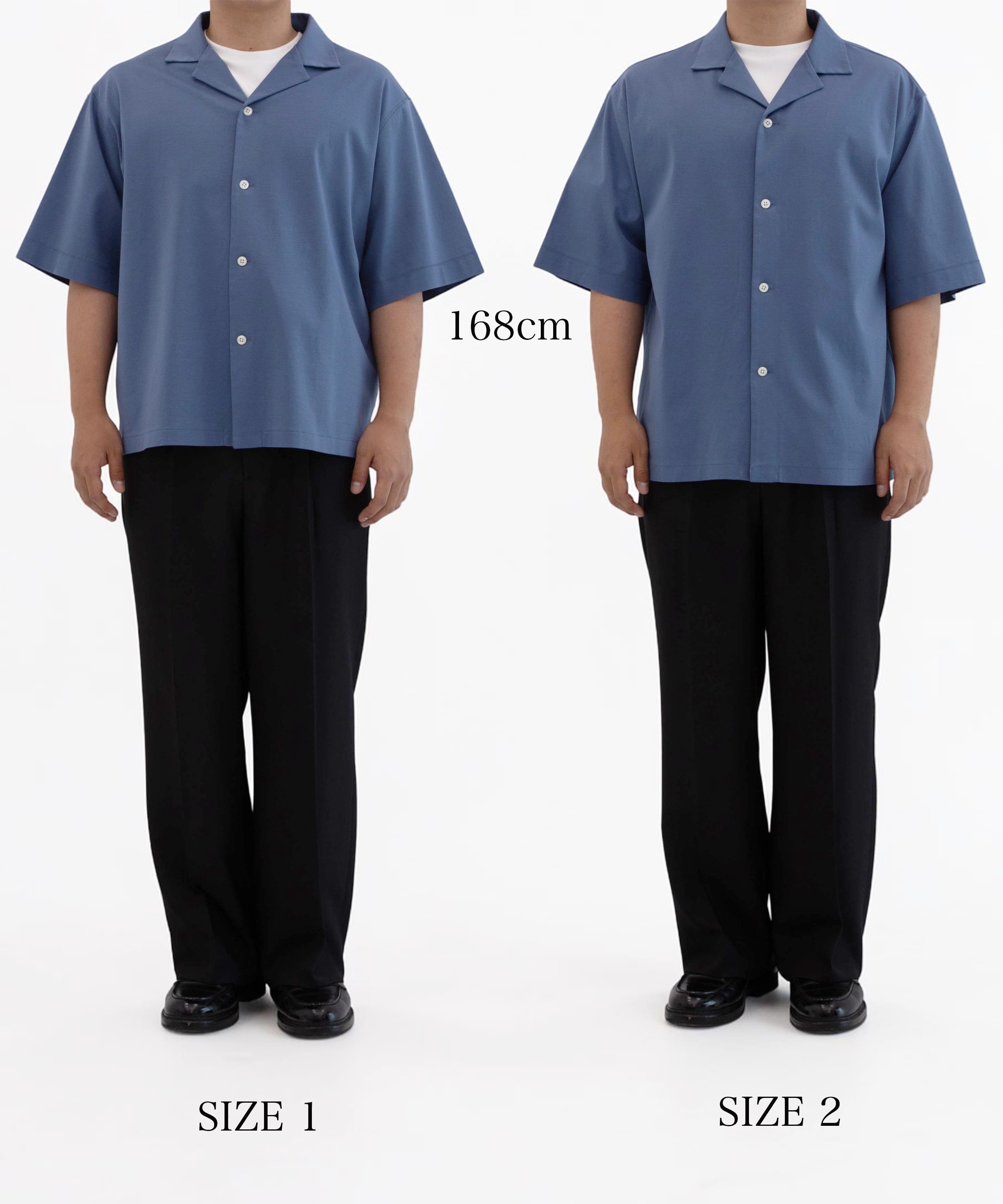 168cm 着用サイズ比較