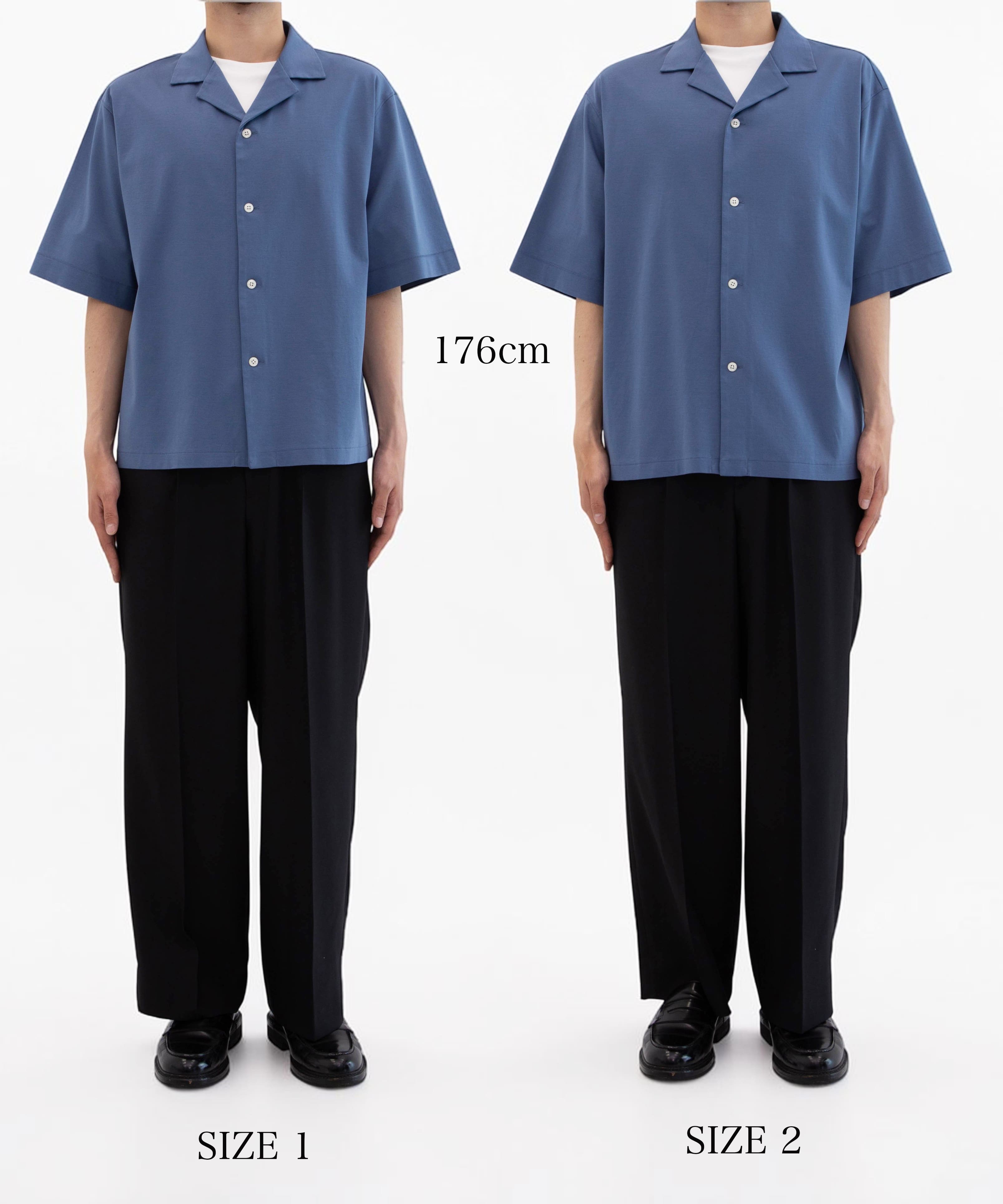 176cm 着用サイズ比較