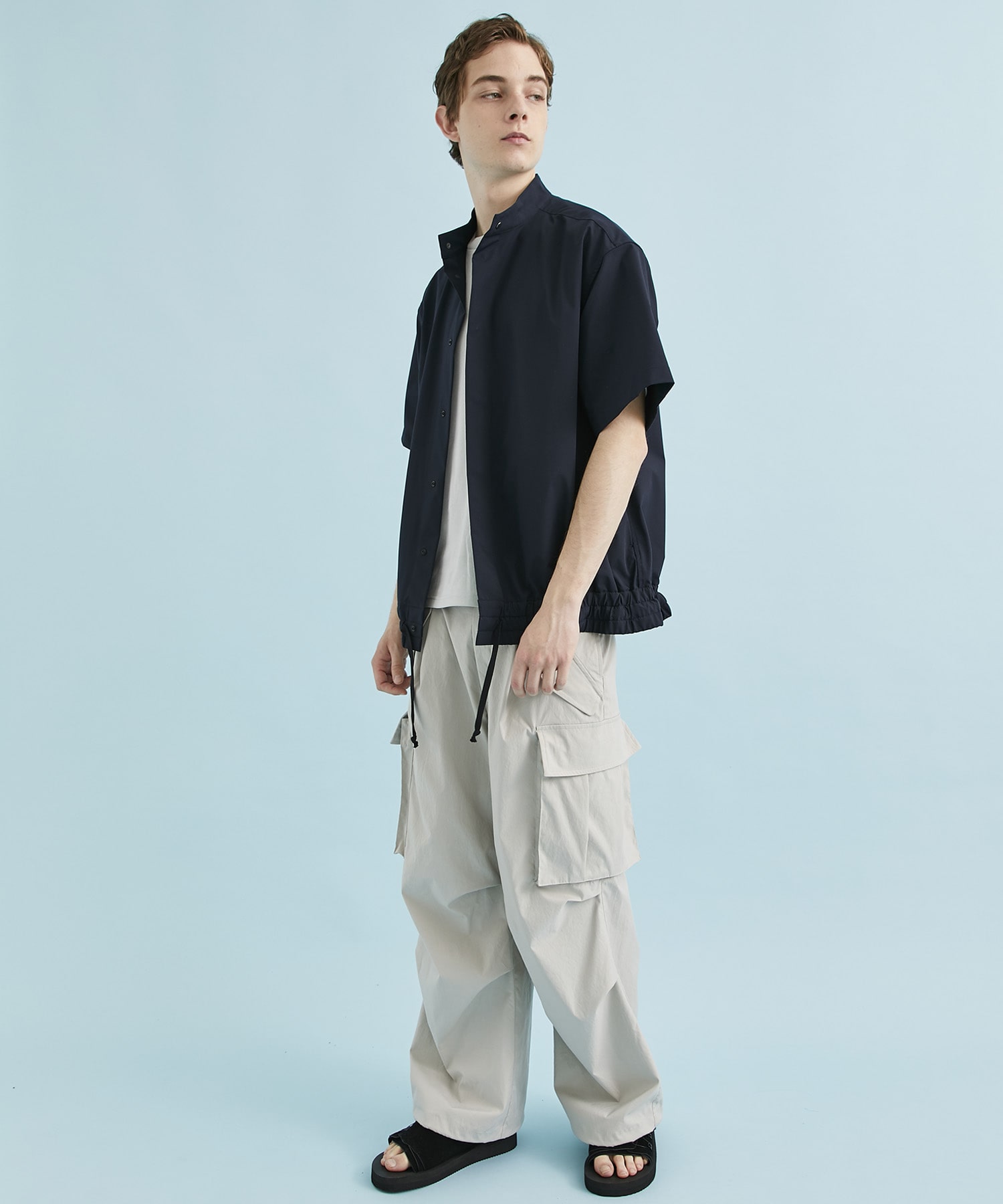 〈SOLOTEX〉テックシャツブルゾン