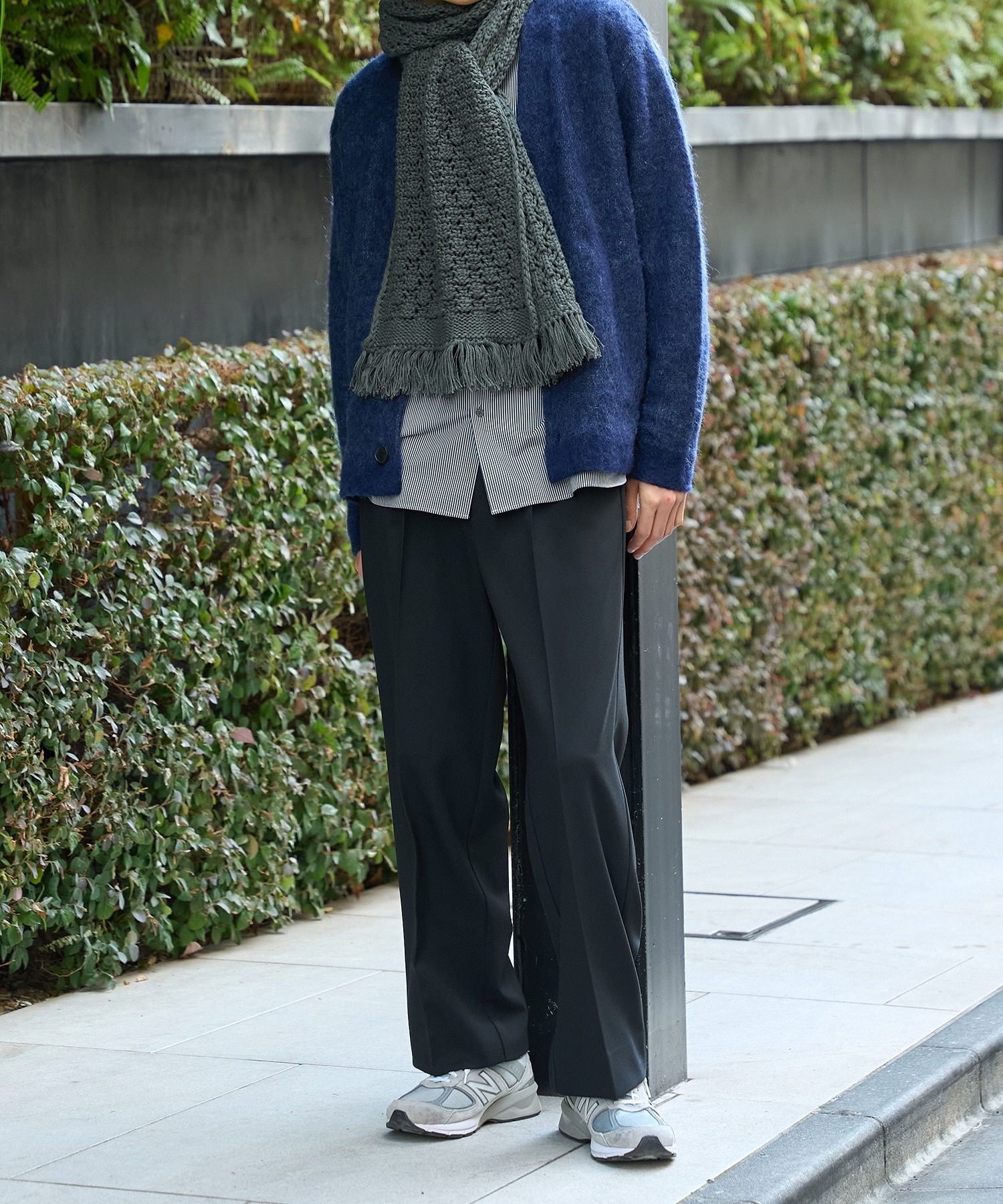 Relax tweed ストレートスラックス