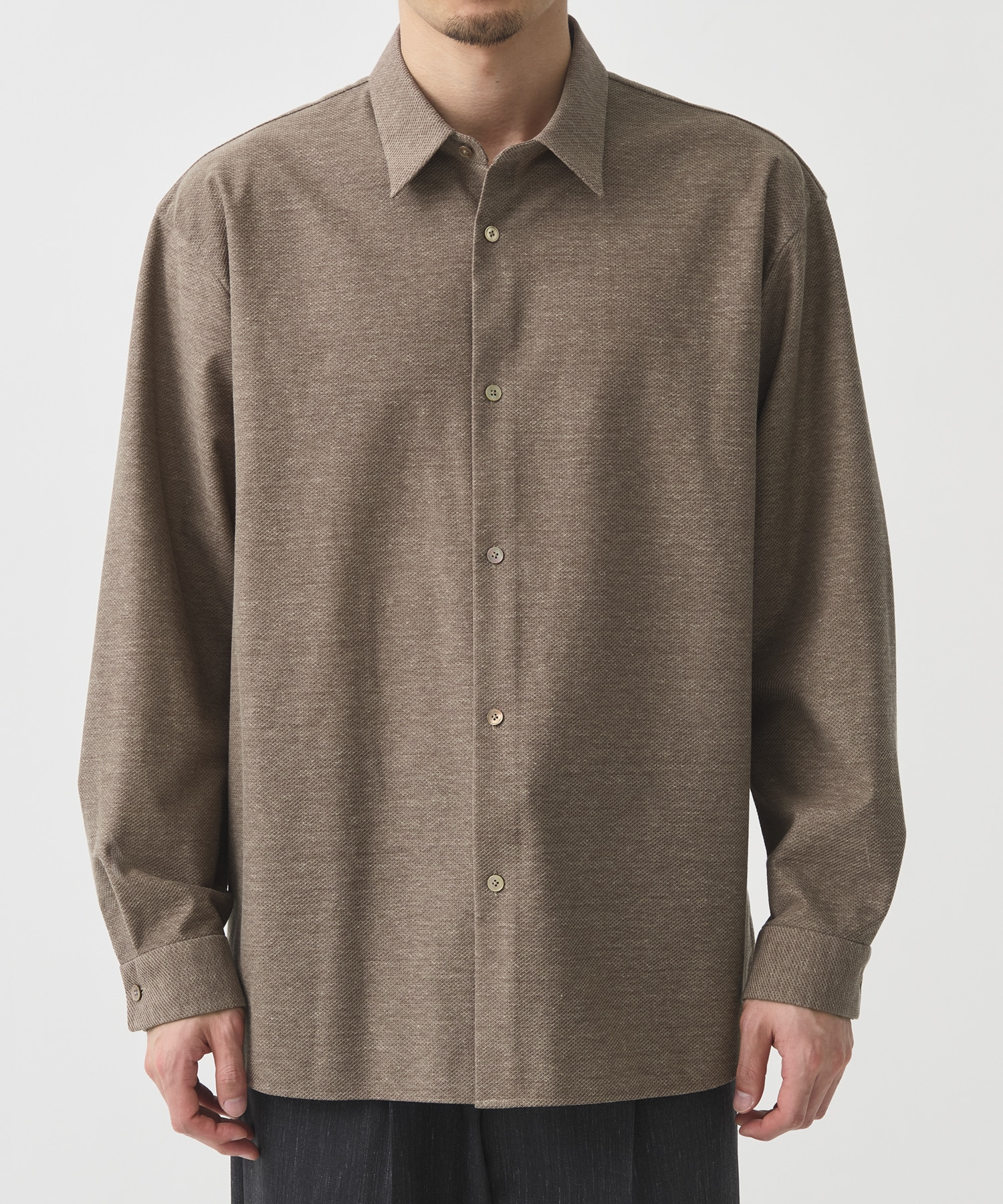 ＜WEB限定＞KANEMASA KNITマルチファブリックシャツ