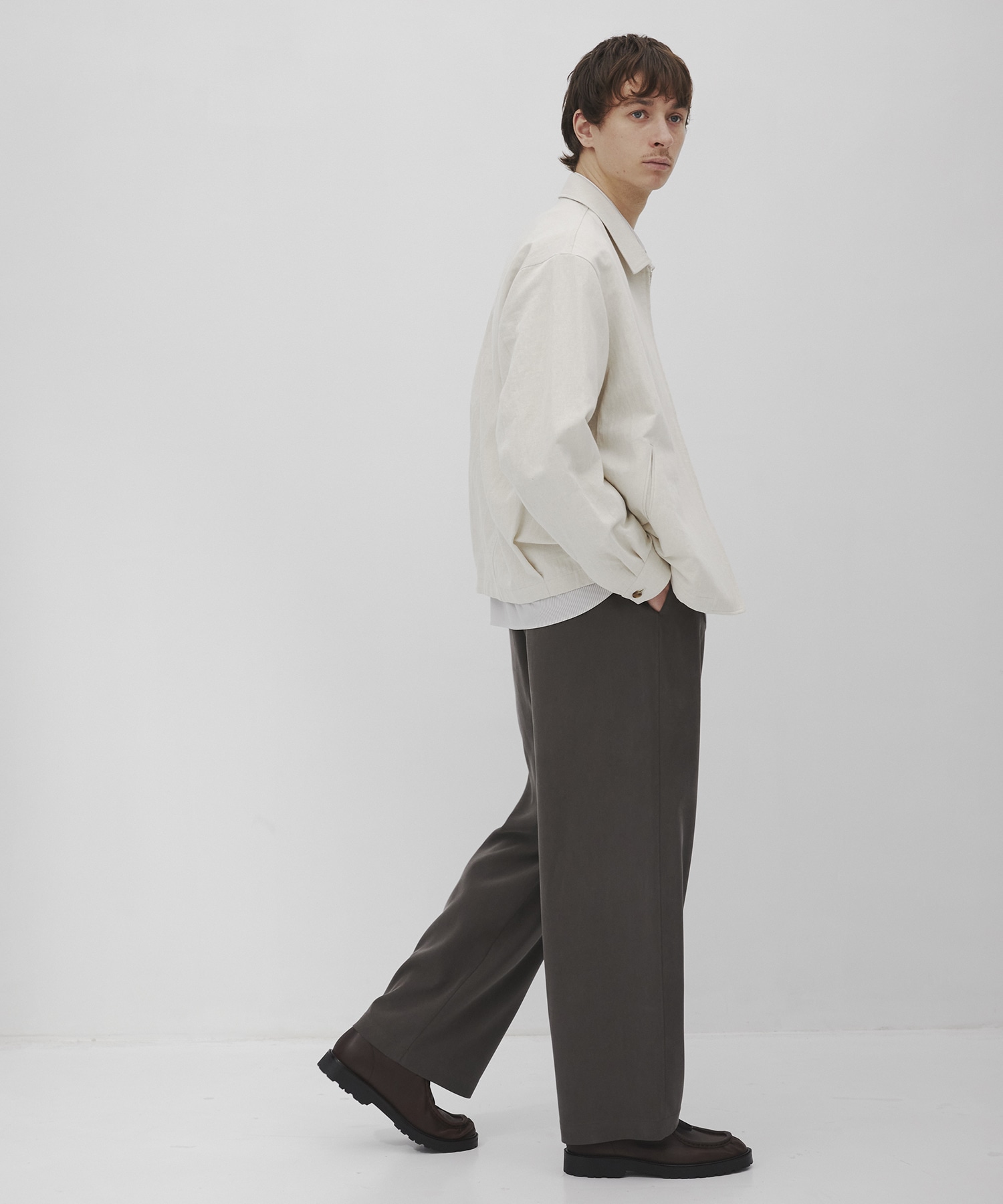 リネンデニムドリズラージャケット