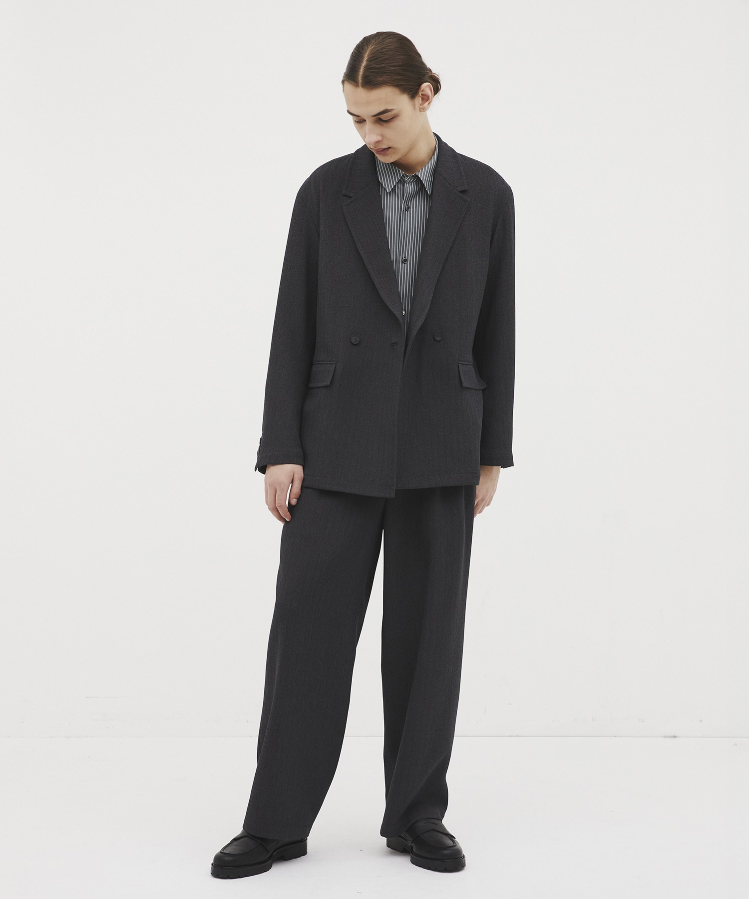 Mix herringbone ダブルジャケット