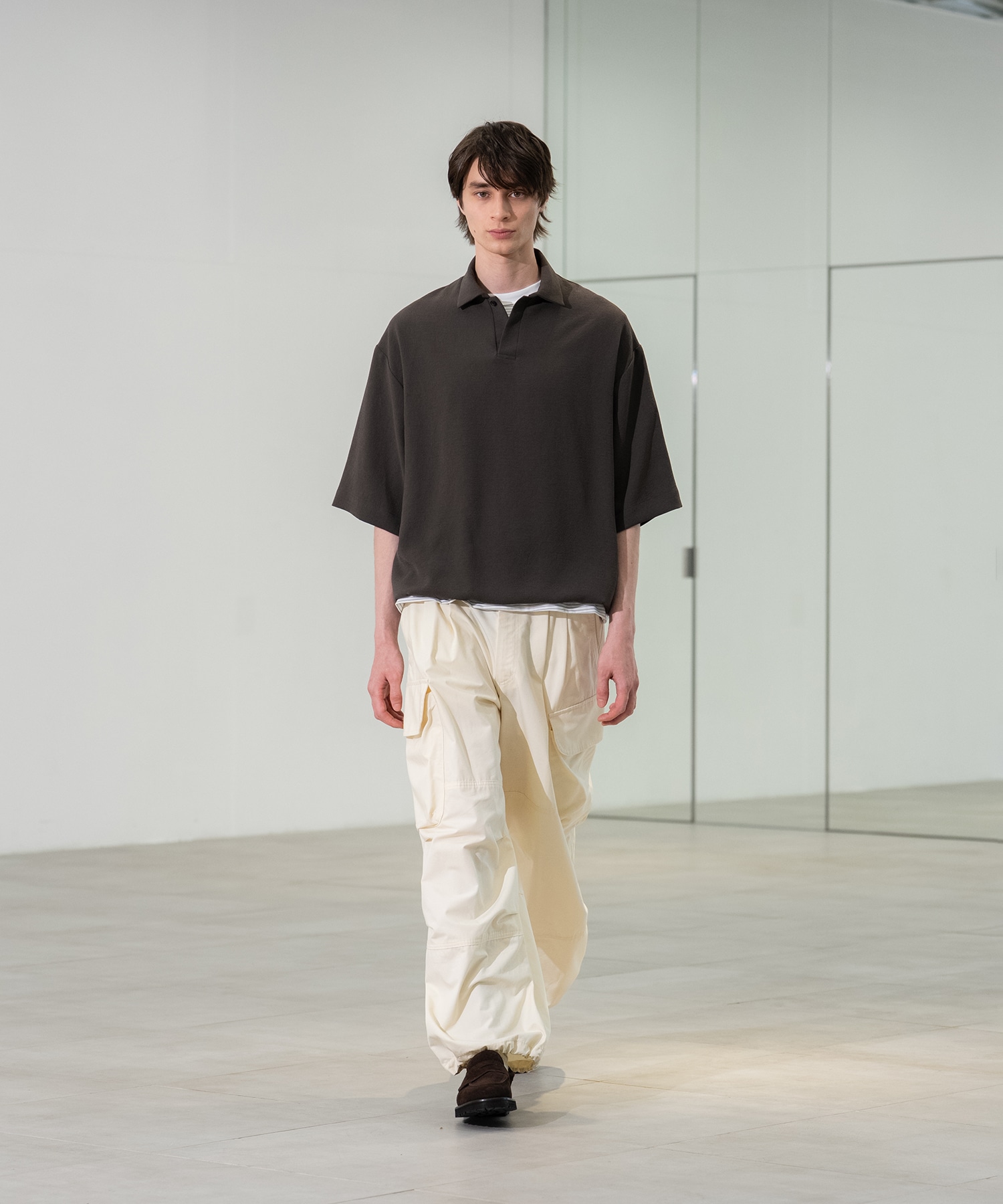 Multi-flex スキッパーポロシャツ