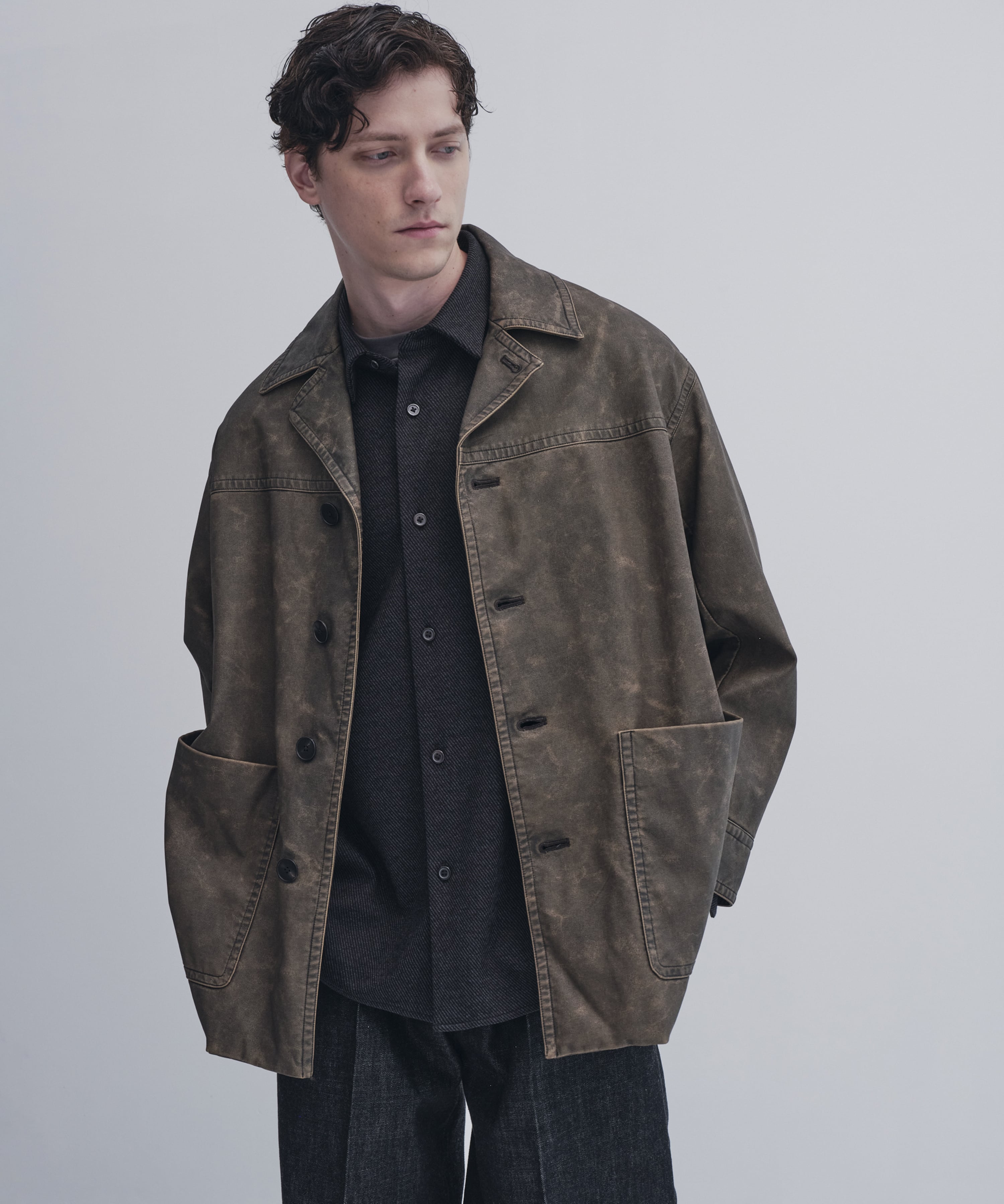 ヴィンテージレザー ランチコート