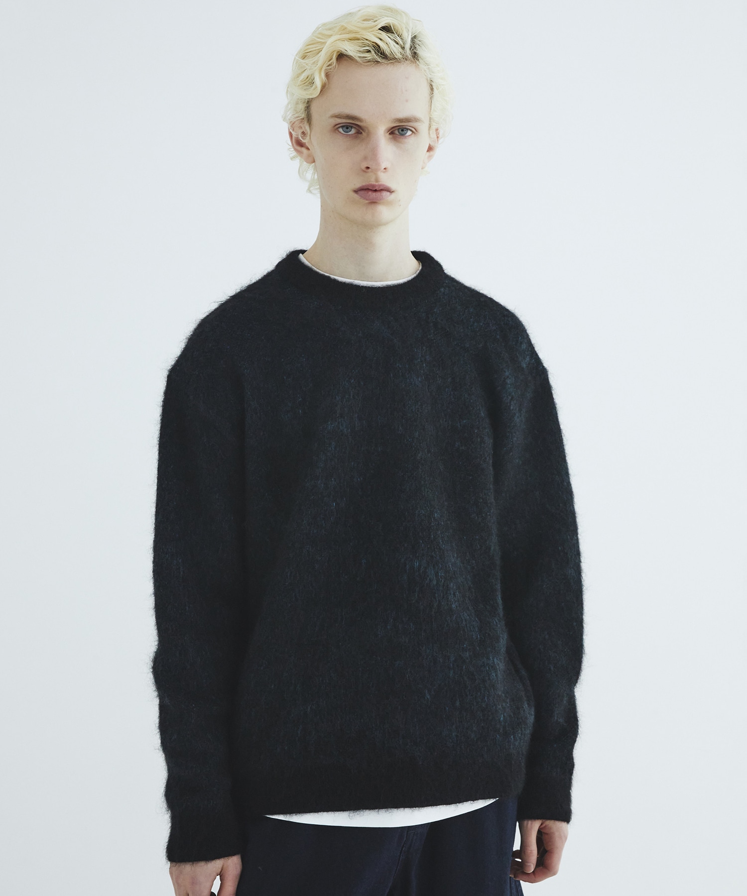 シルクモヘアニットプルオーバー