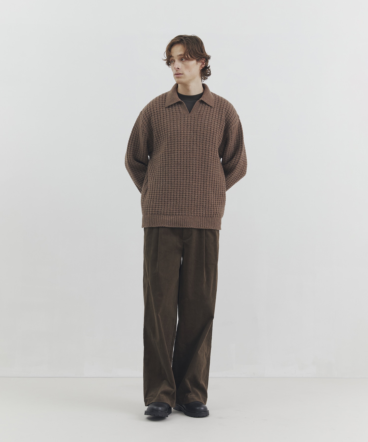 14W corduroy ワイドパンツ