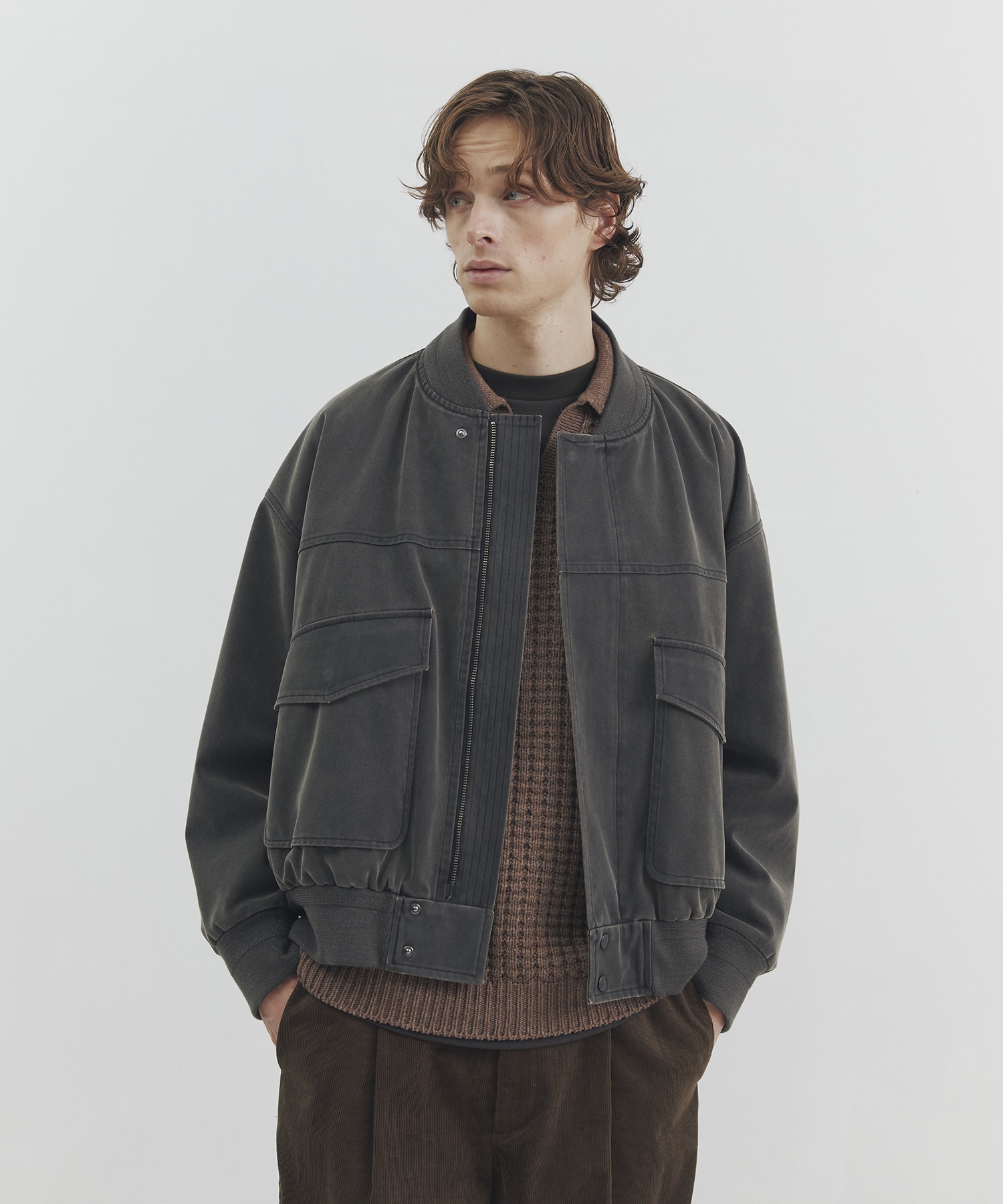 エイジングスウェードボンバージャケット