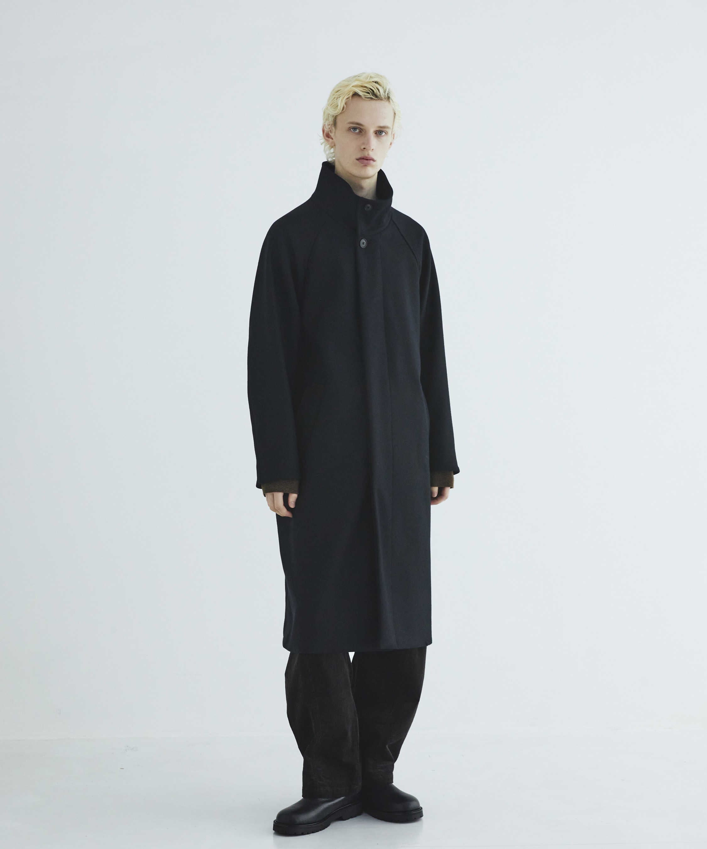 Premium meltonスタンドコート