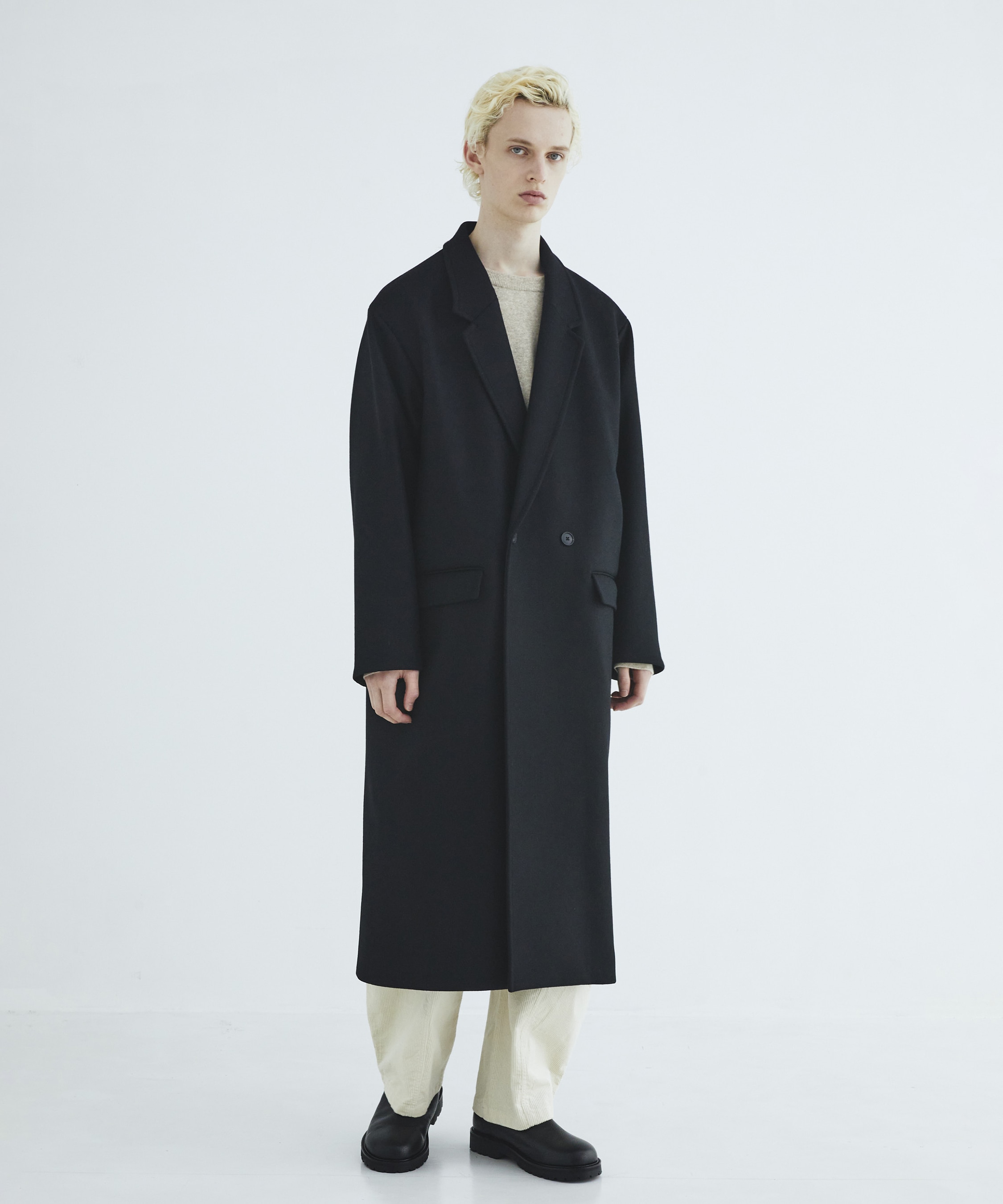 Premium meltonオーバーチェスターコート