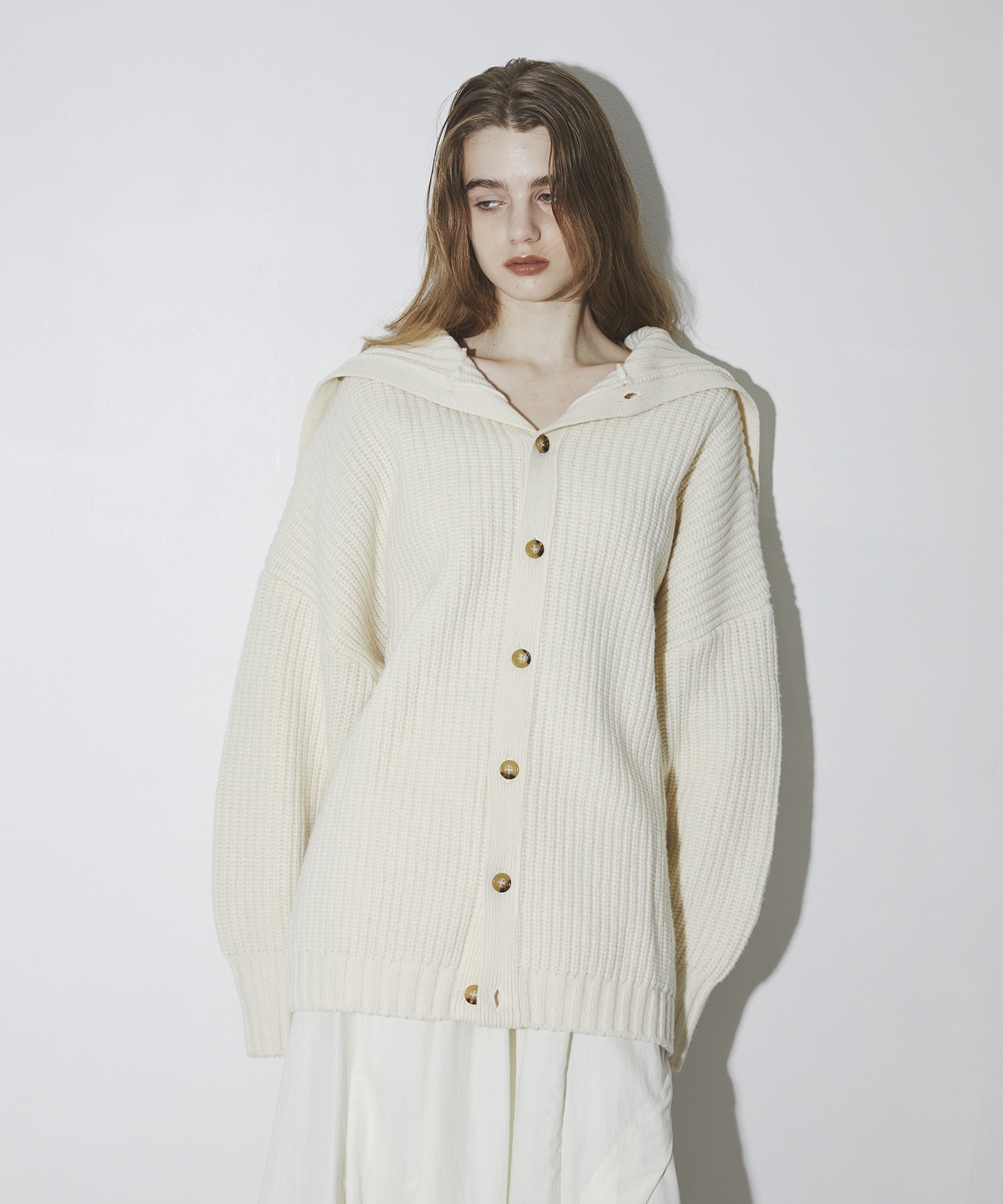 2way オフタートルニットトップス