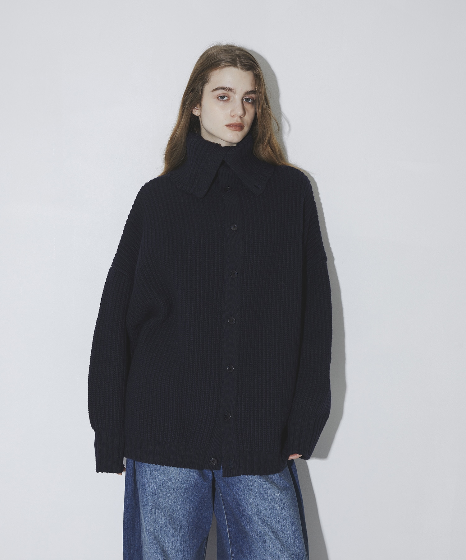 2way オフタートルニットトップス