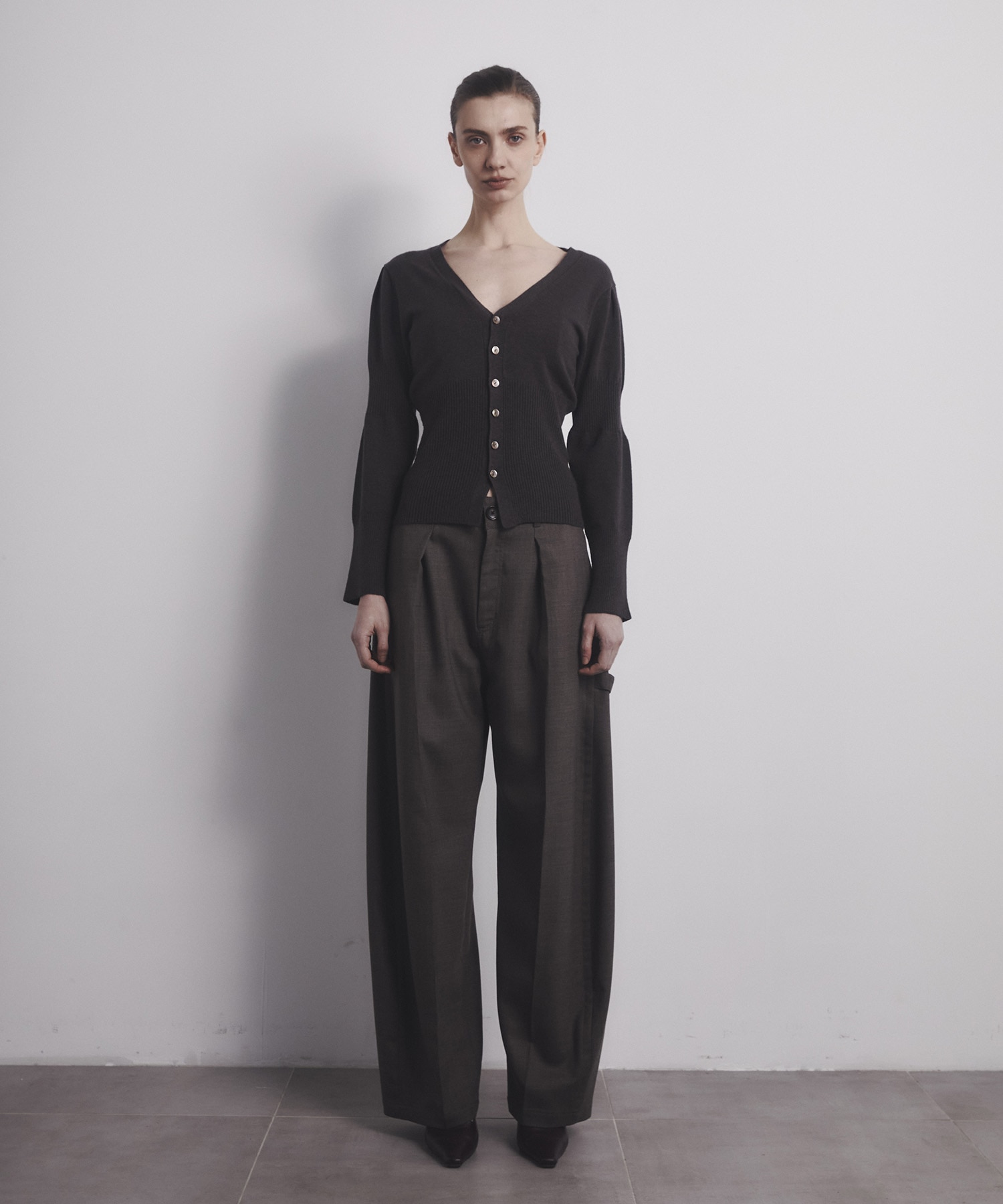 Wave Sleeve Cardigan