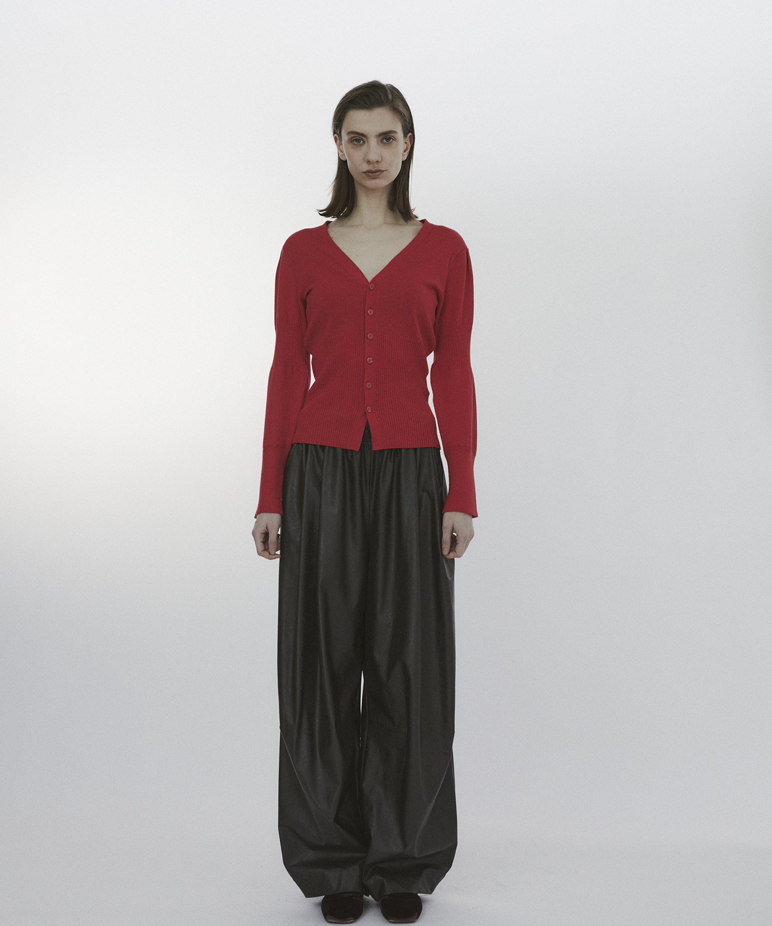 Wave Sleeve Cardigan