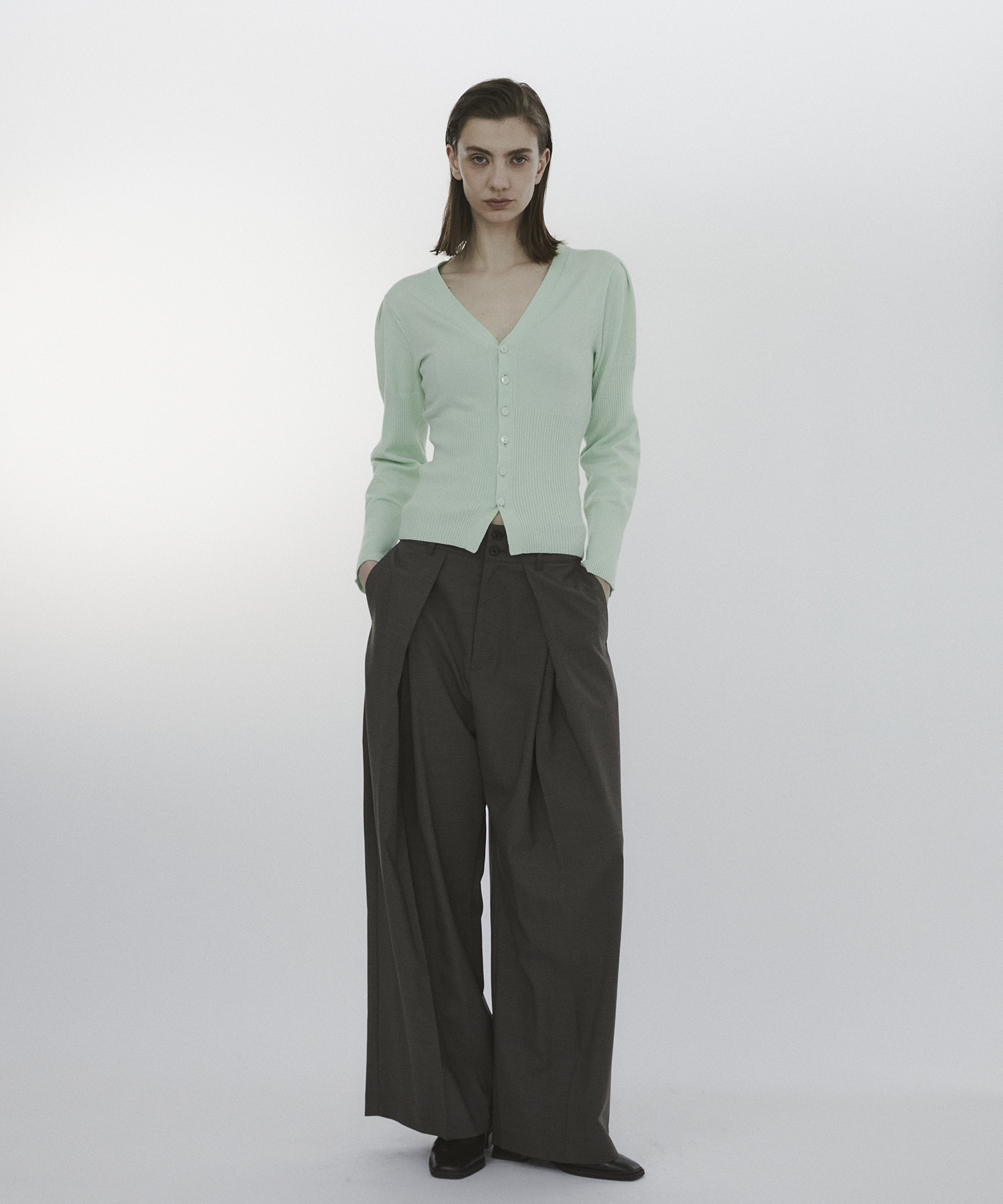 Wave Sleeve Cardigan