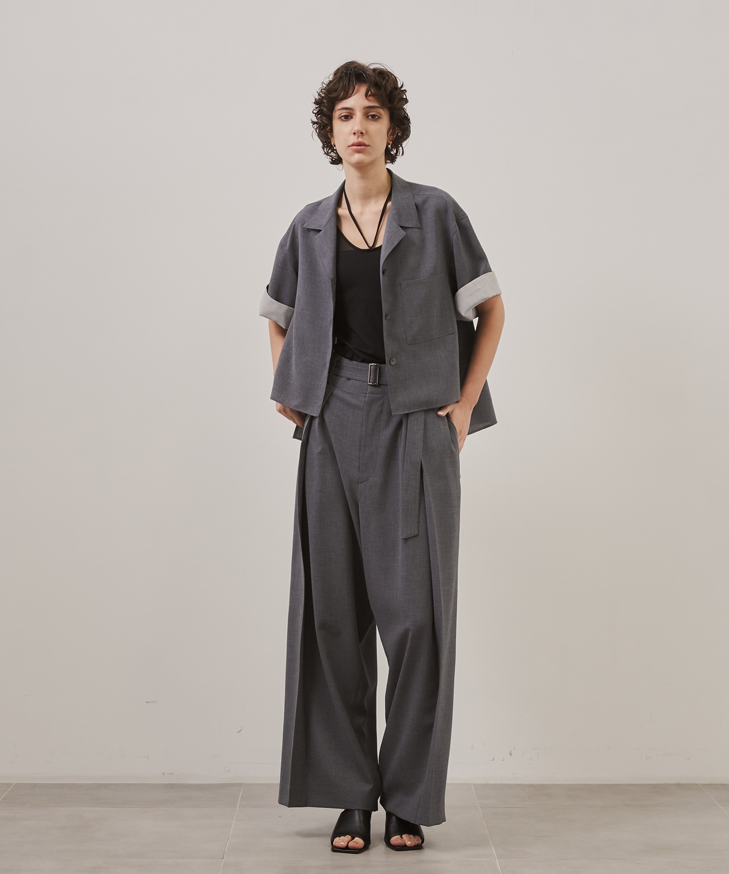 Belt Tuck Pants
