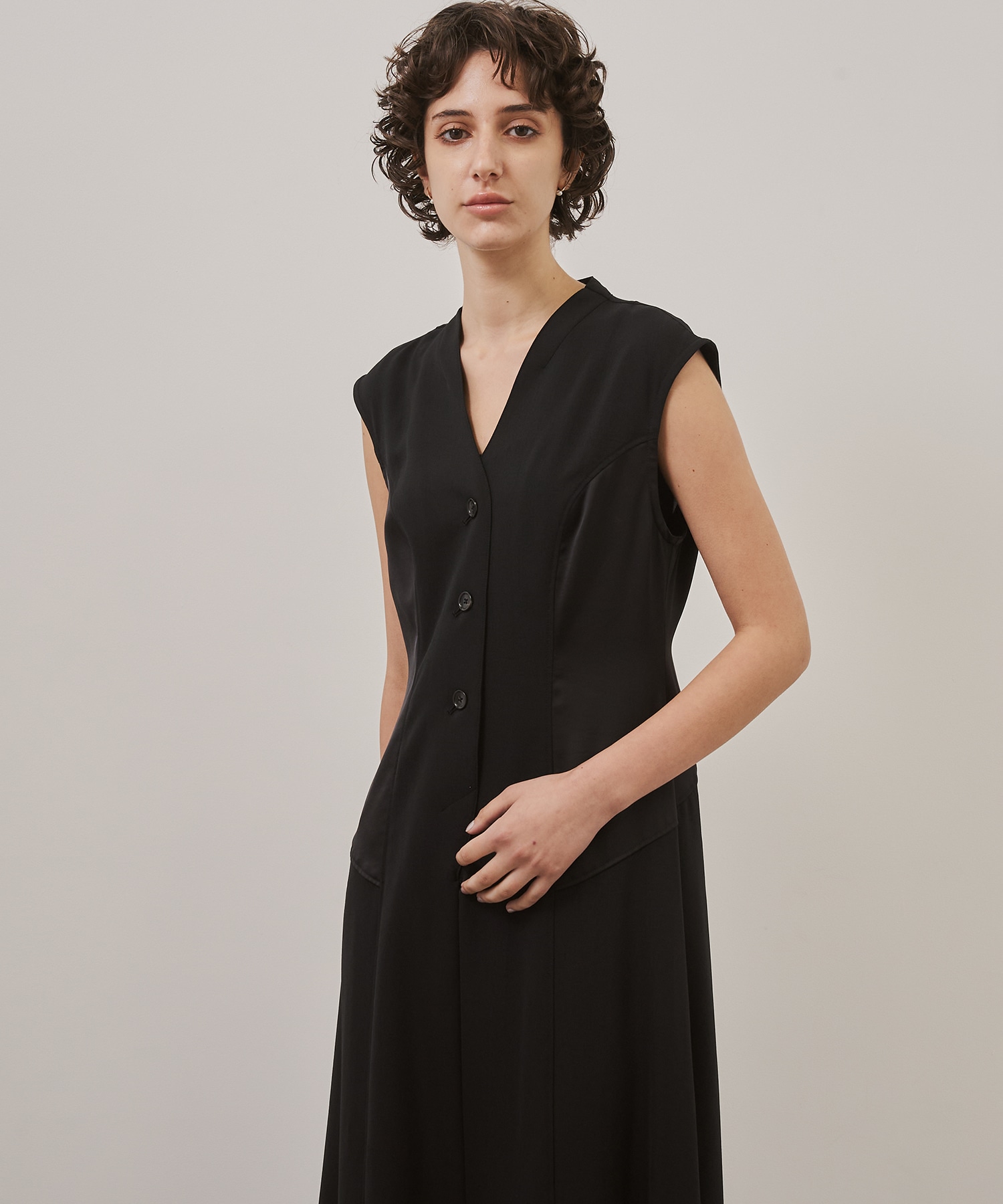 Satin Combination Dress
