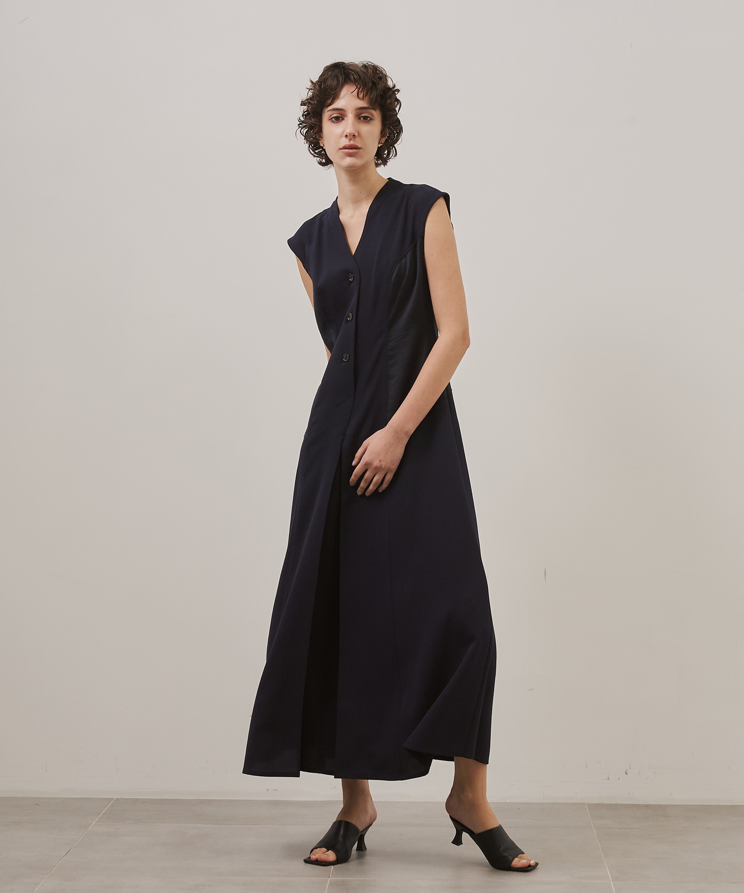 Satin Combination Dress