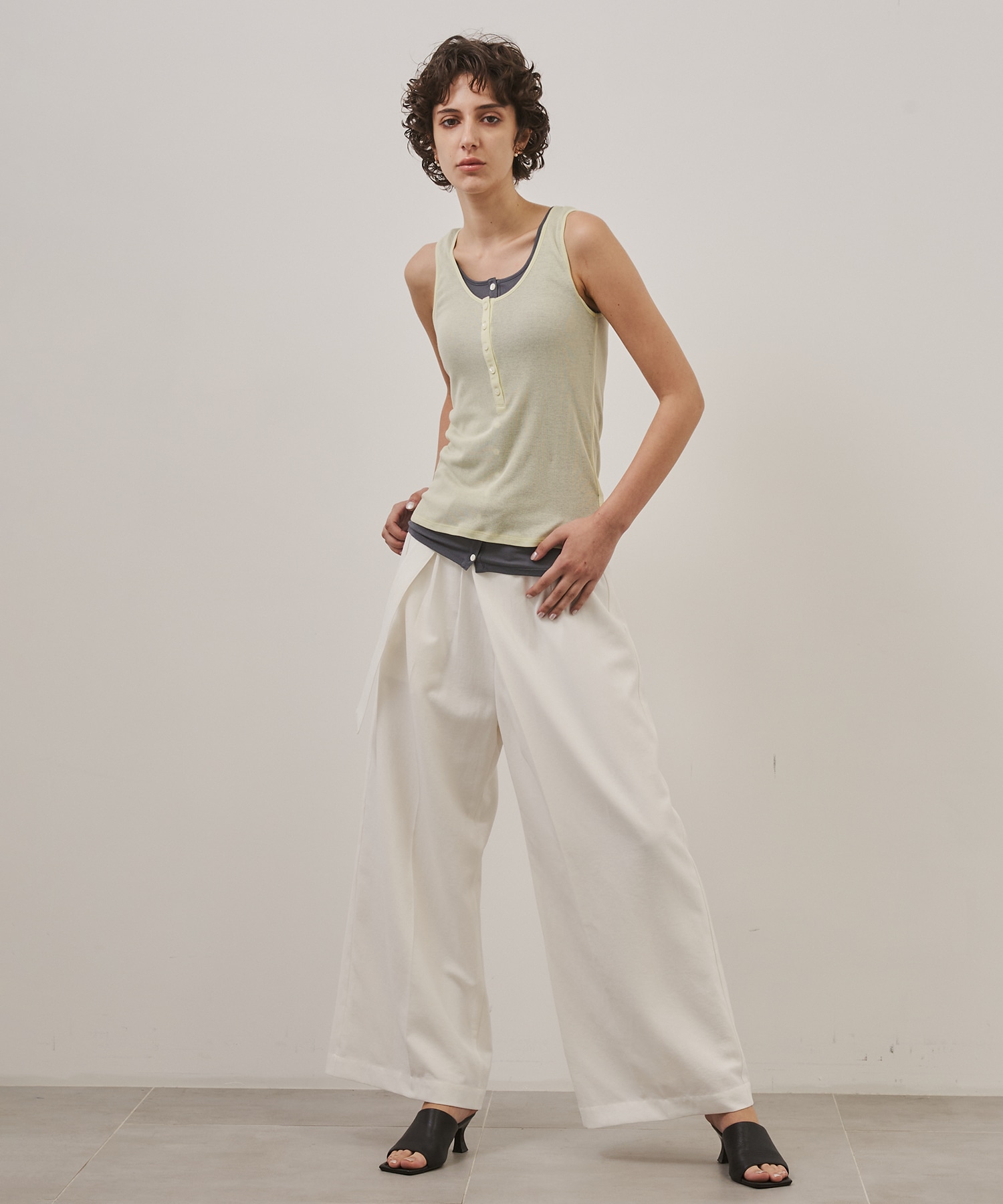 Linen Wrap Pants