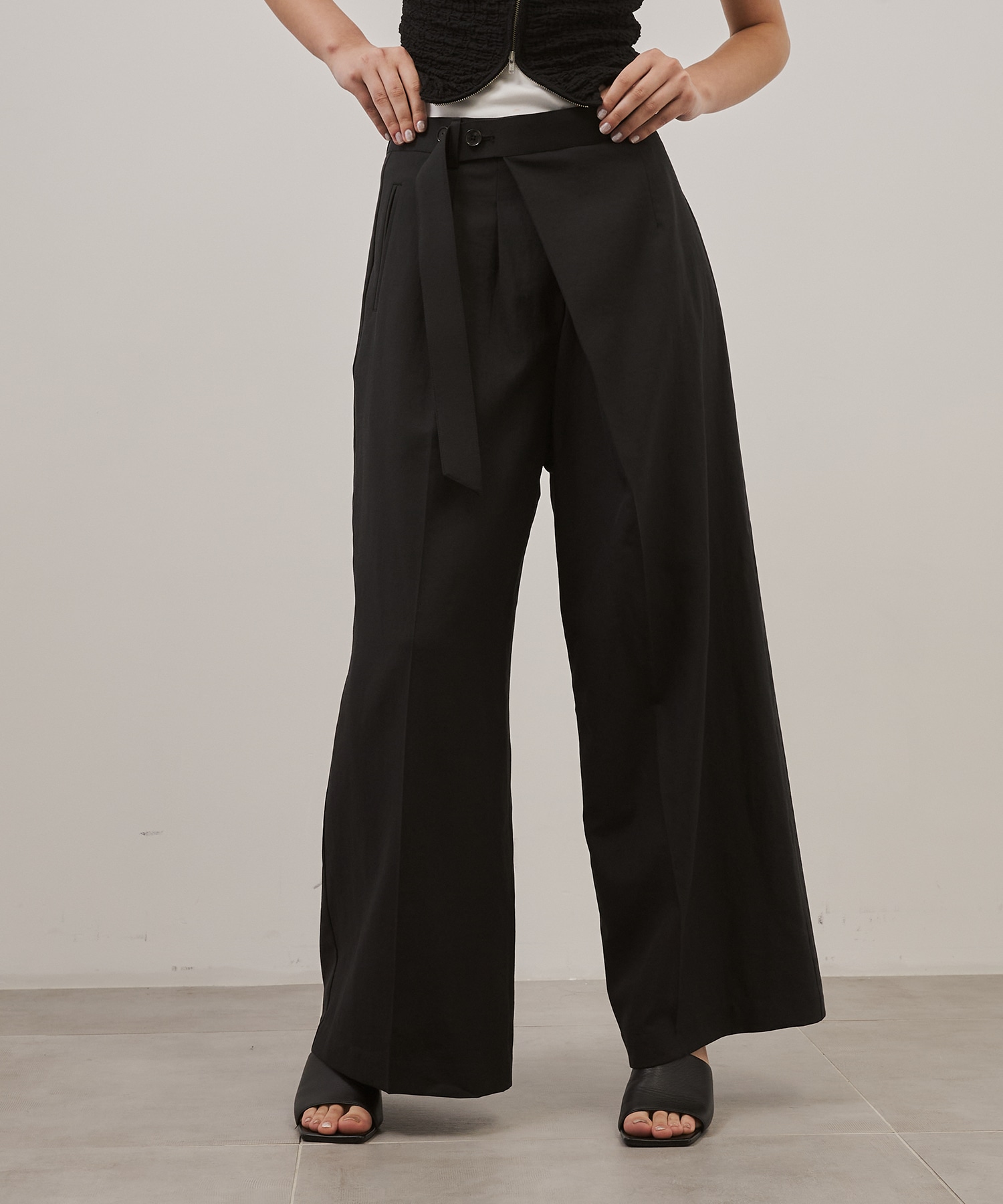 Linen Wrap Pants