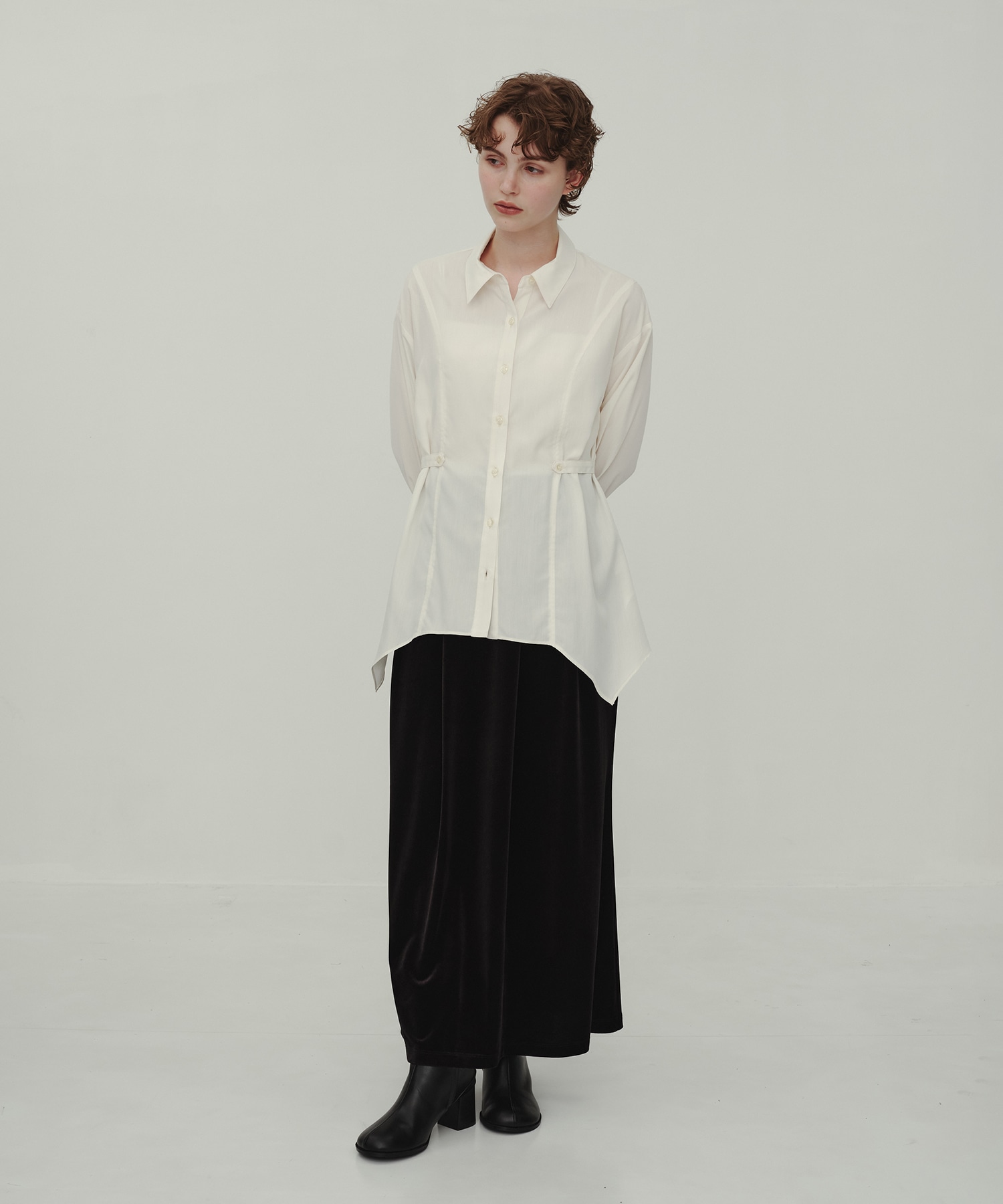 Velor Tuck Skirt