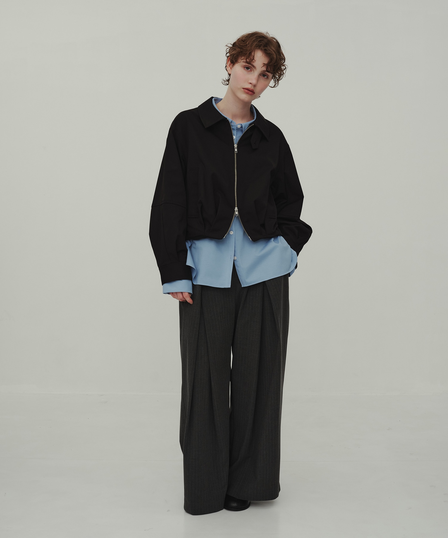 Wool Balloon Blouson