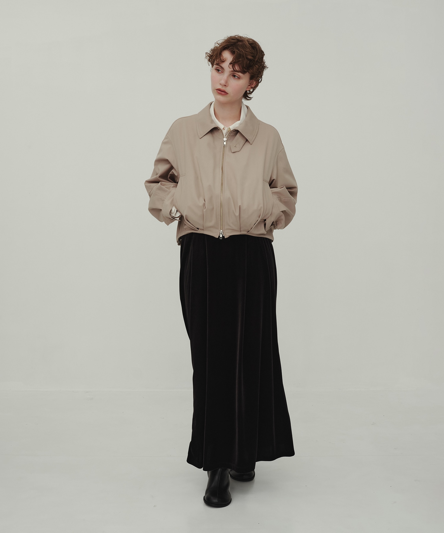 Wool Balloon Blouson