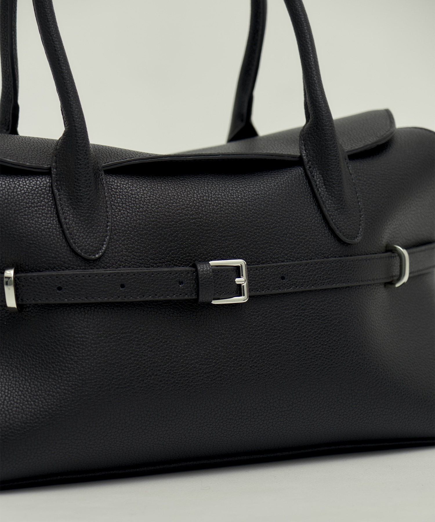 Leather Belted Handbag