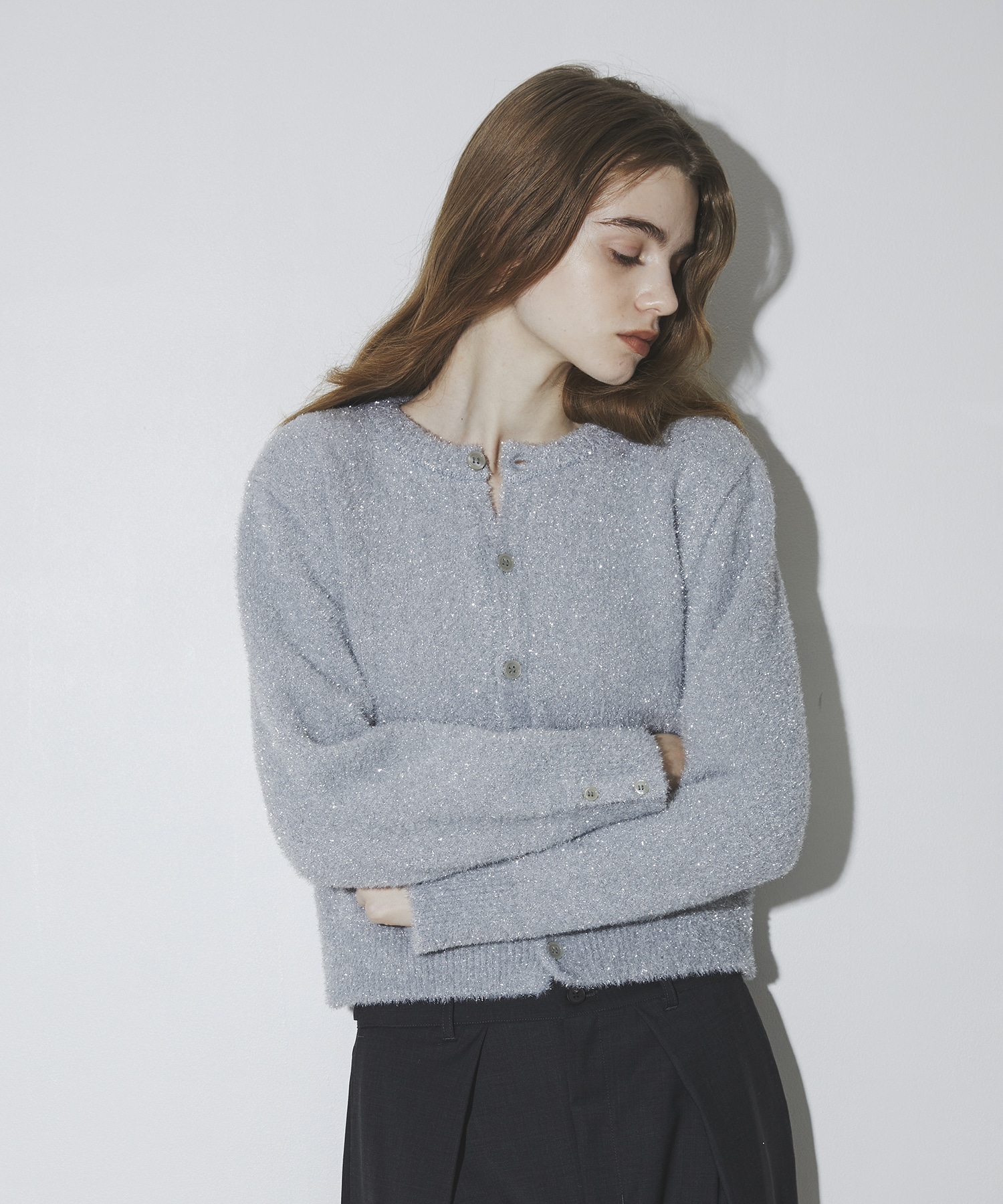 Glitter Shaggy Cardigan