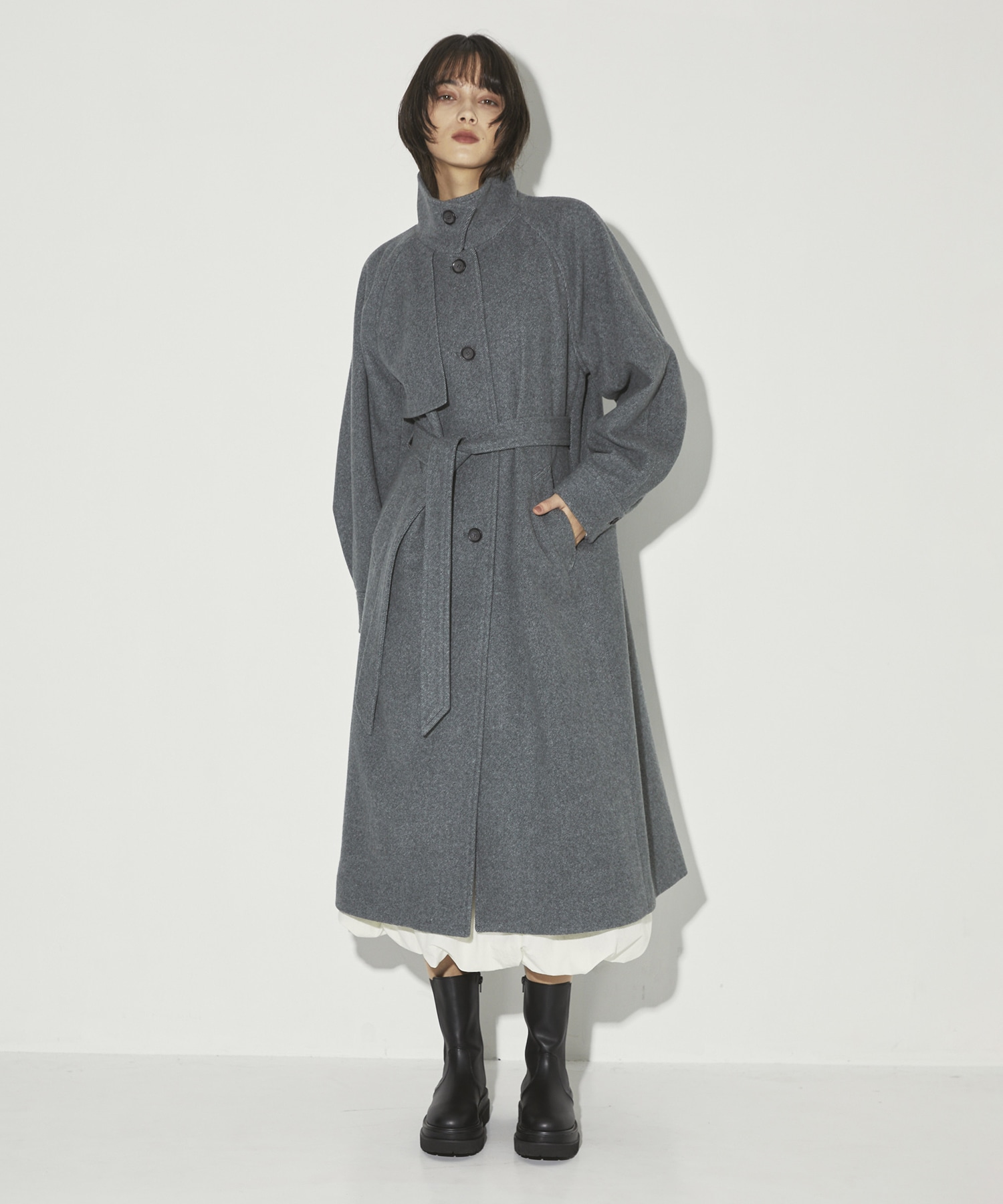StandCollar Wool Coat