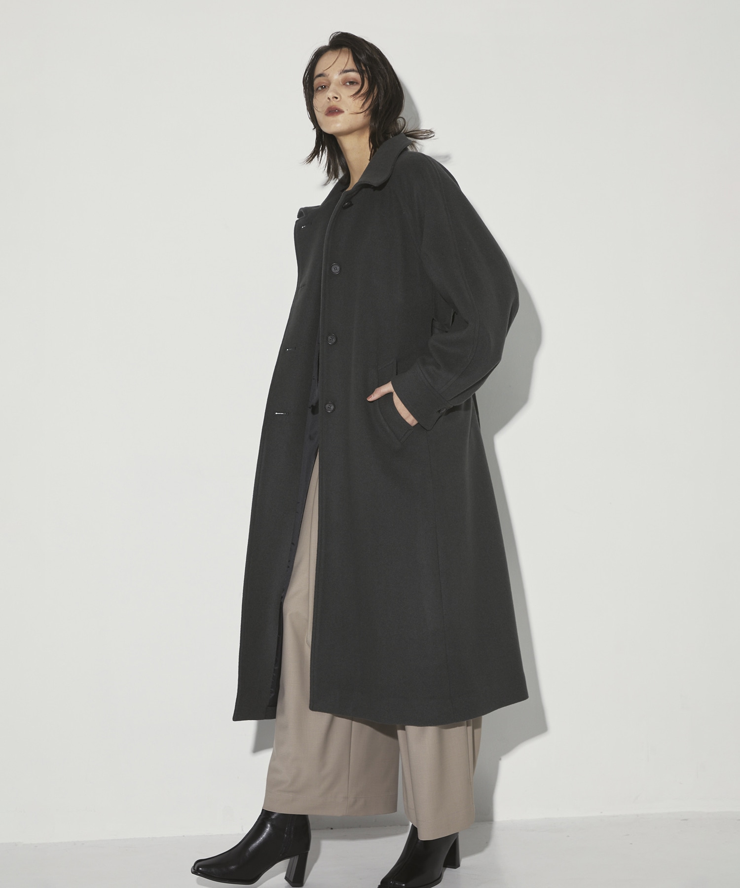 StandCollar Wool Coat