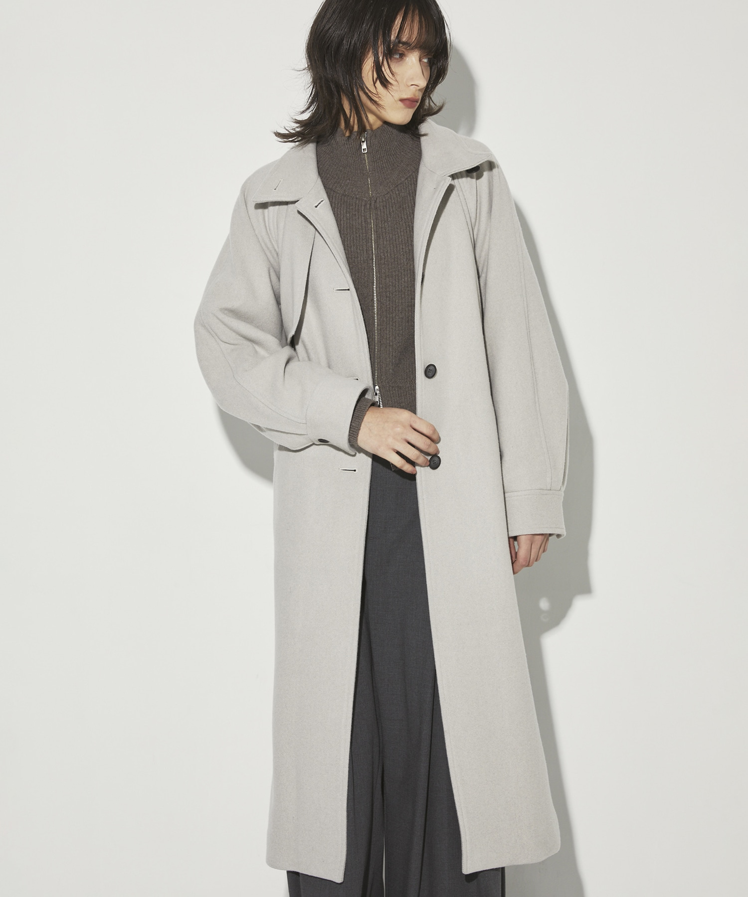 StandCollar Wool Coat