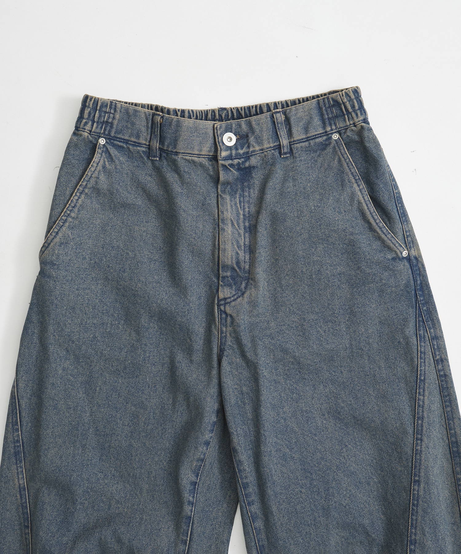 フェードバレルデニムパンツ