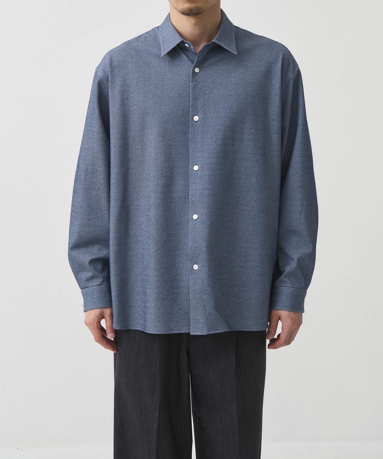 ＜WEB限定＞KANEMASA KNITマルチファブリックシャツ