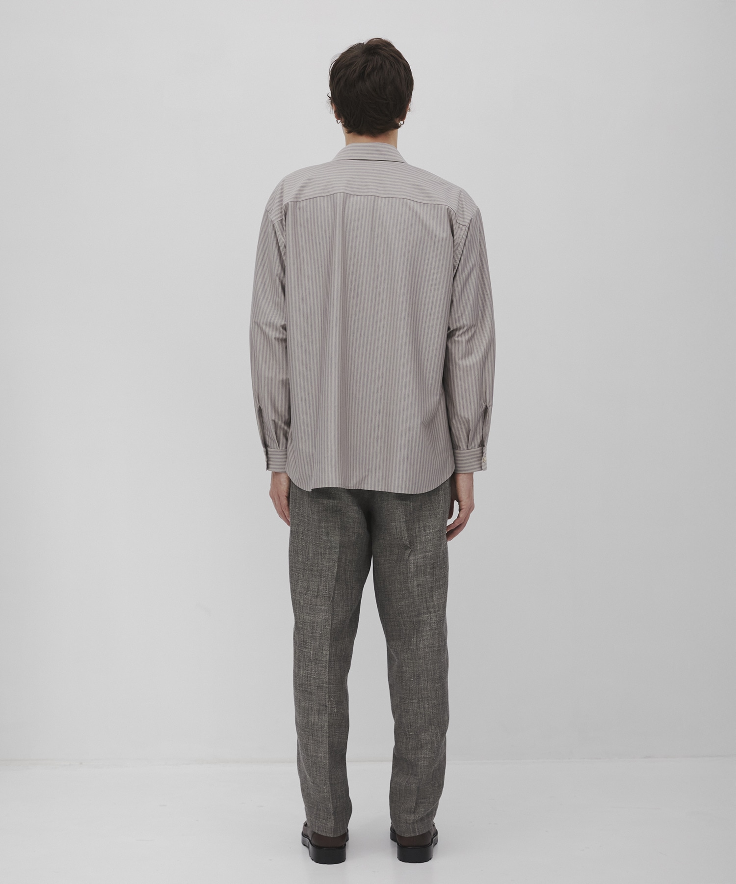 KANEMASA KNIT マルチストライプシャツ