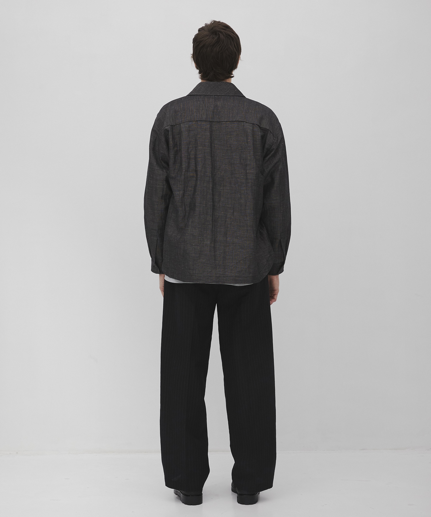 Hemp linen オーバーシャツ