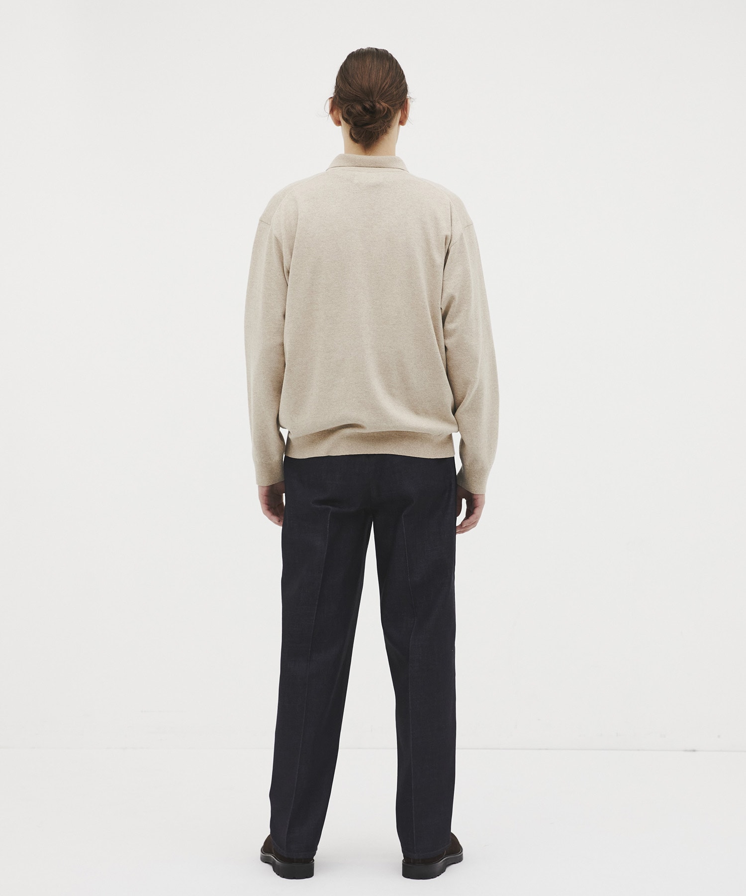 和紙ウール スキッパーポロ