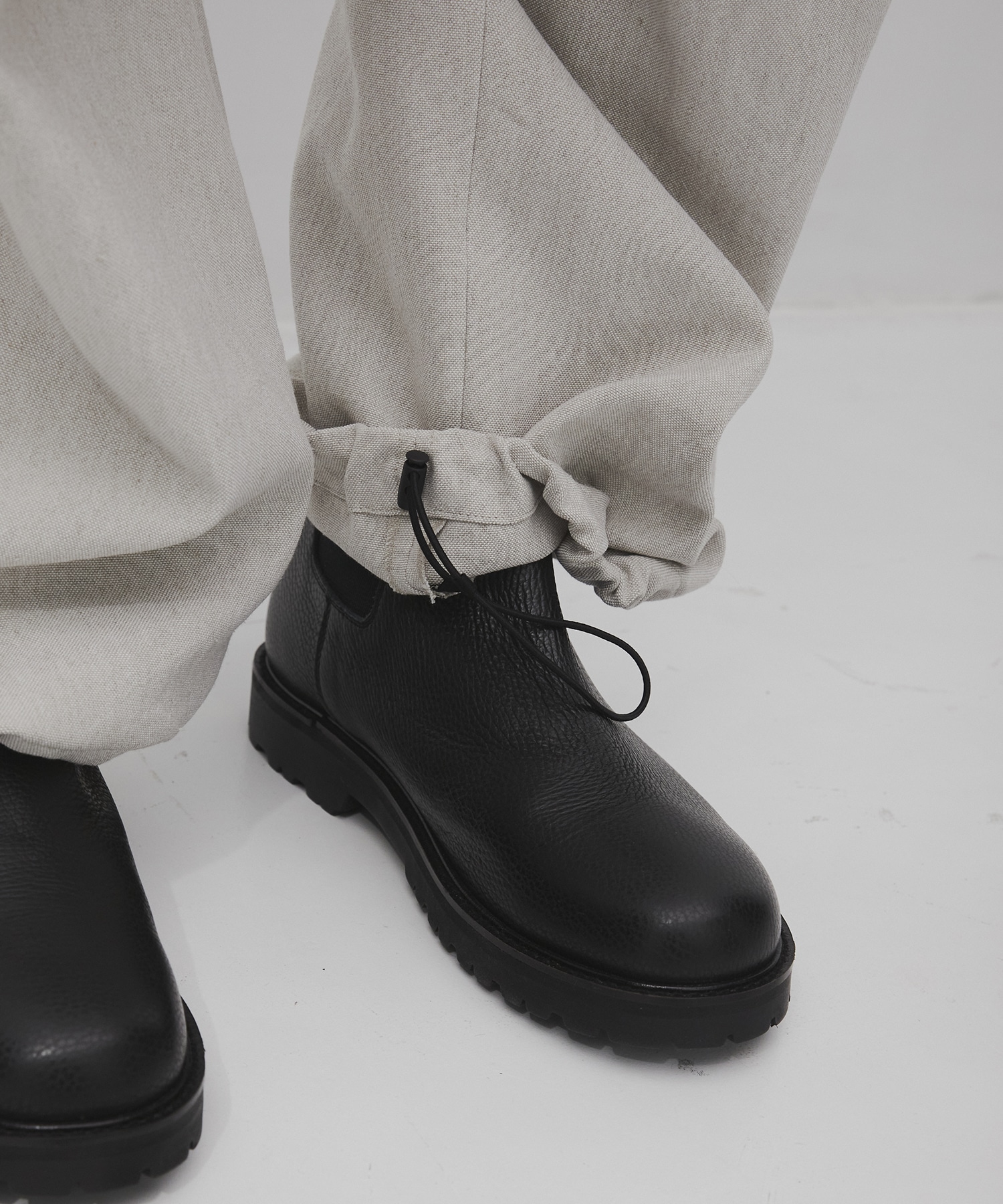 リネンキャンバス パラシュートパンツ